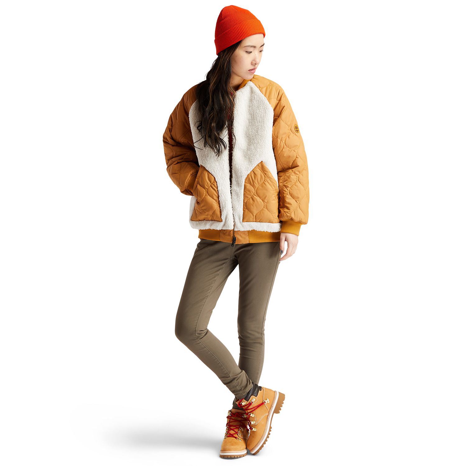 Women's Reversible Fleece Quilted Bomber