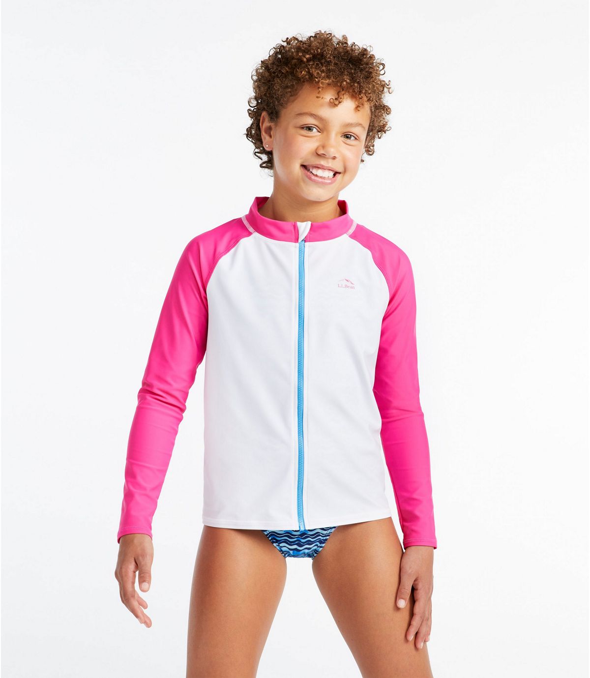 L.L.Bean Kids' Sun-and-Surf Shirt, Full-Zip