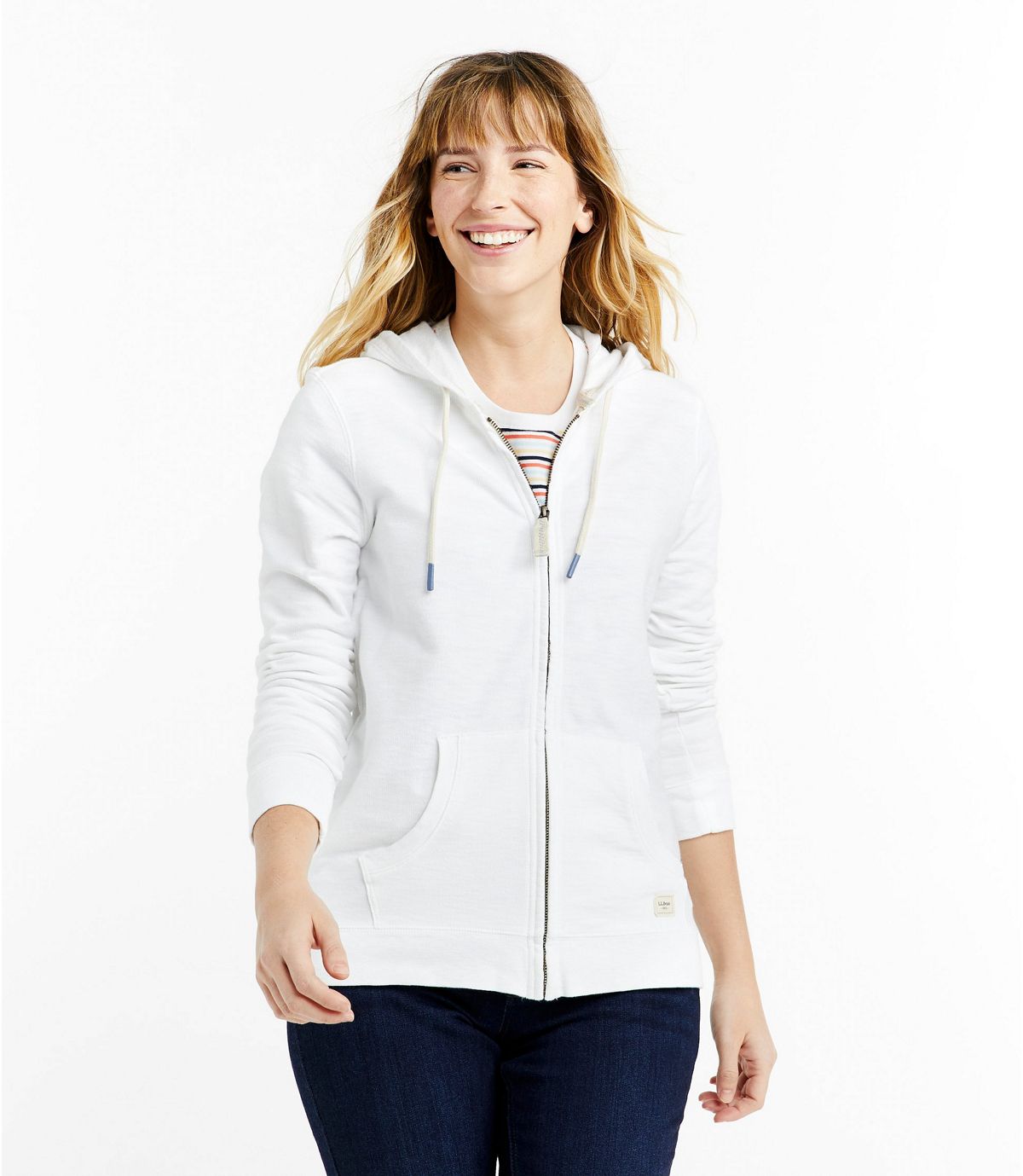 L.L.Bean Women's Organic Cotton Hooded Sweatshirt, Long-Sleeve