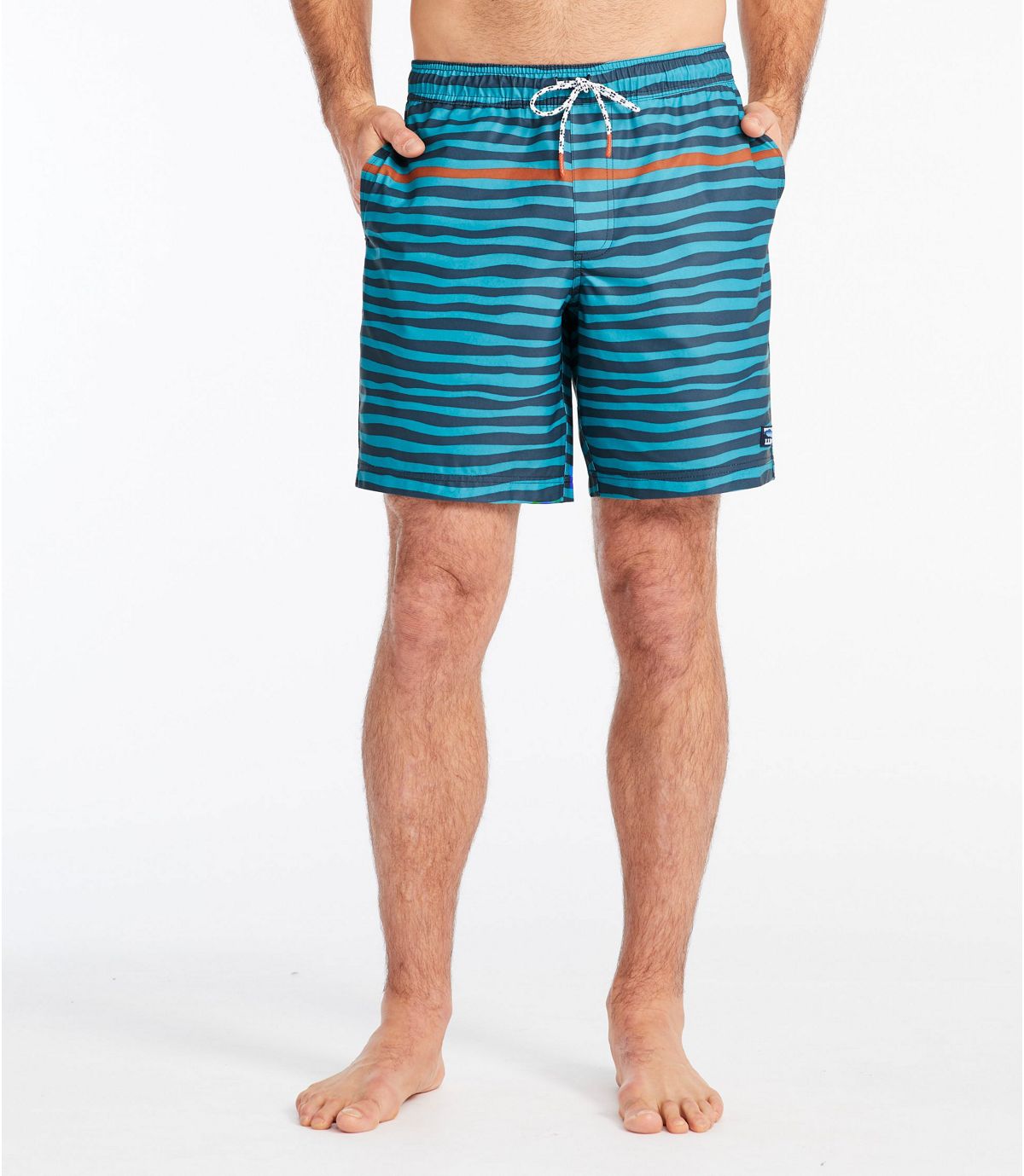 L.L.Bean Men's Vacationland Stretch Swim Trunks, 8"