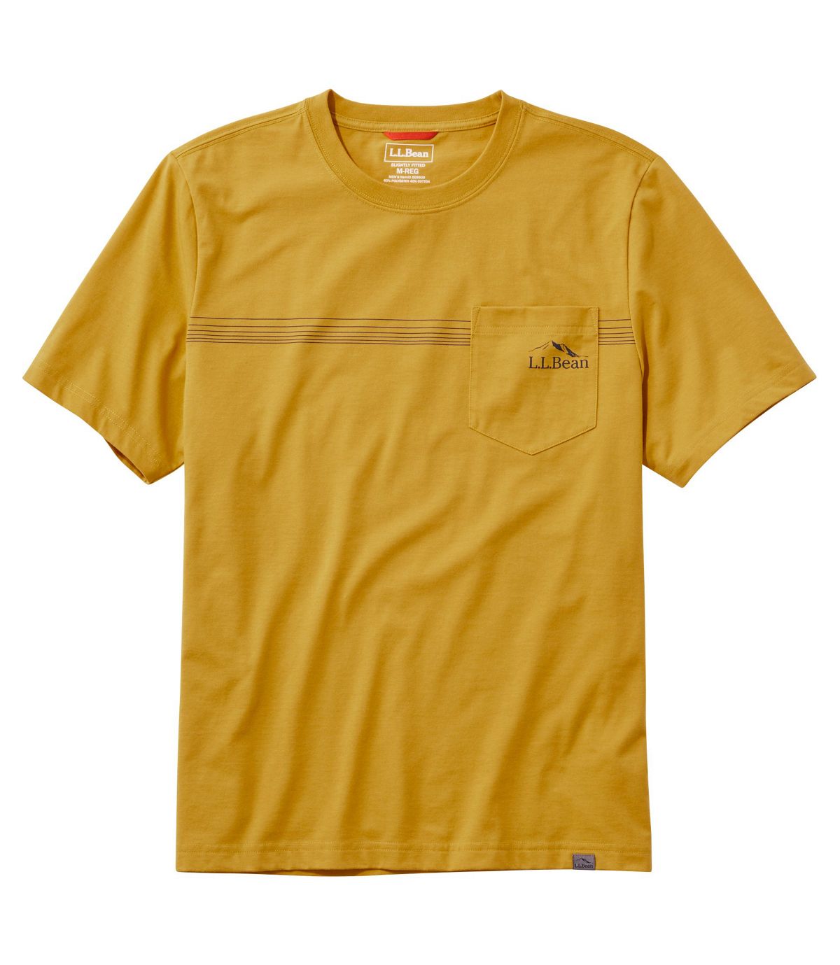 L.L.Bean Men's Bean's Performance Pocket Tee Short Sleeve