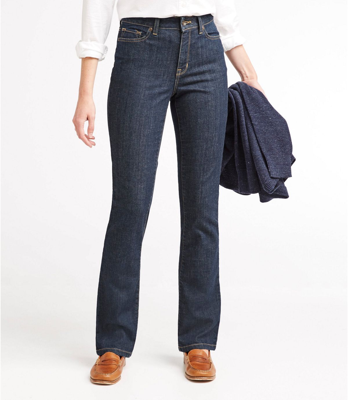 L.L.Bean Women's True Shape Jeans, Classic Kick Boot