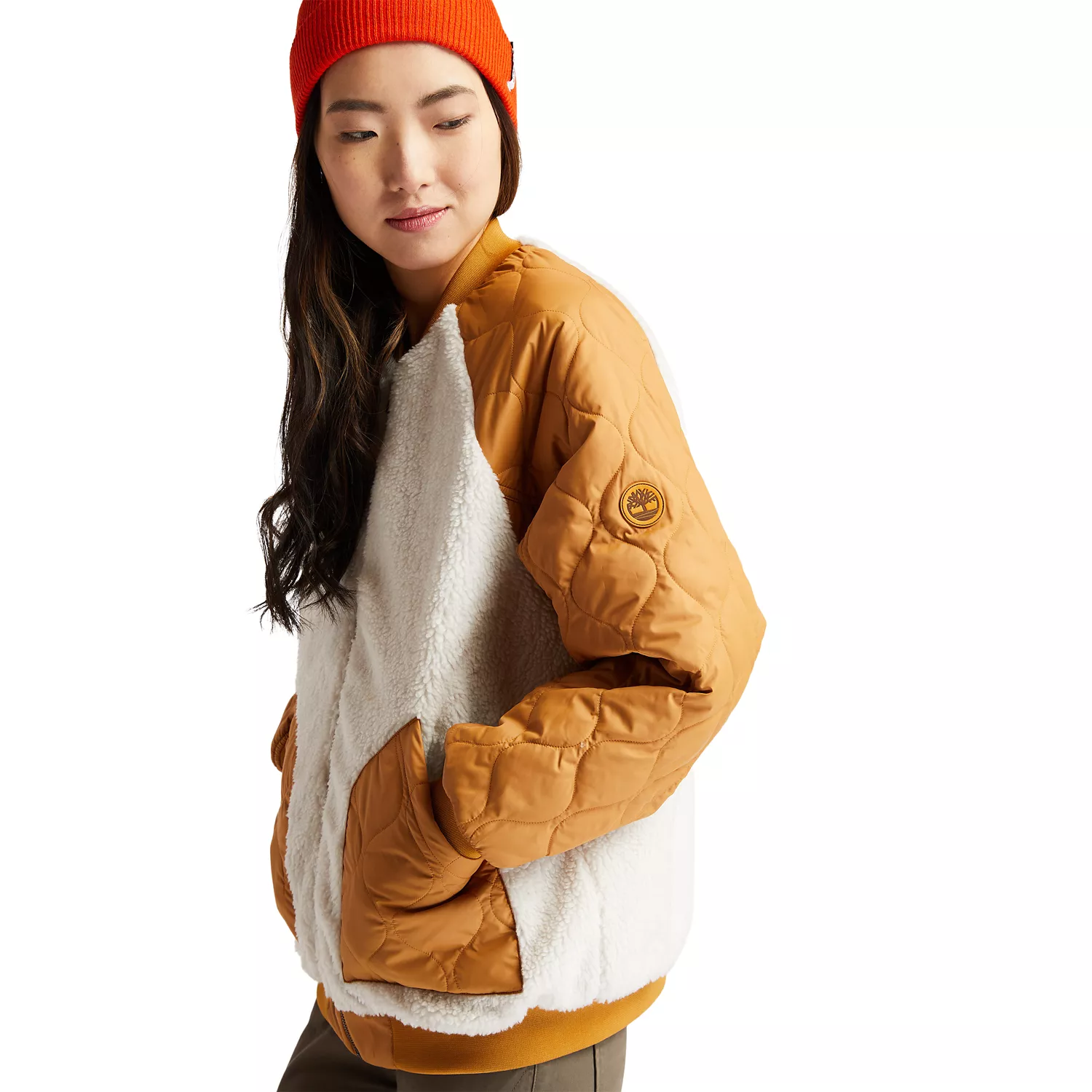 Women's Reversible Fleece Quilted Bomber