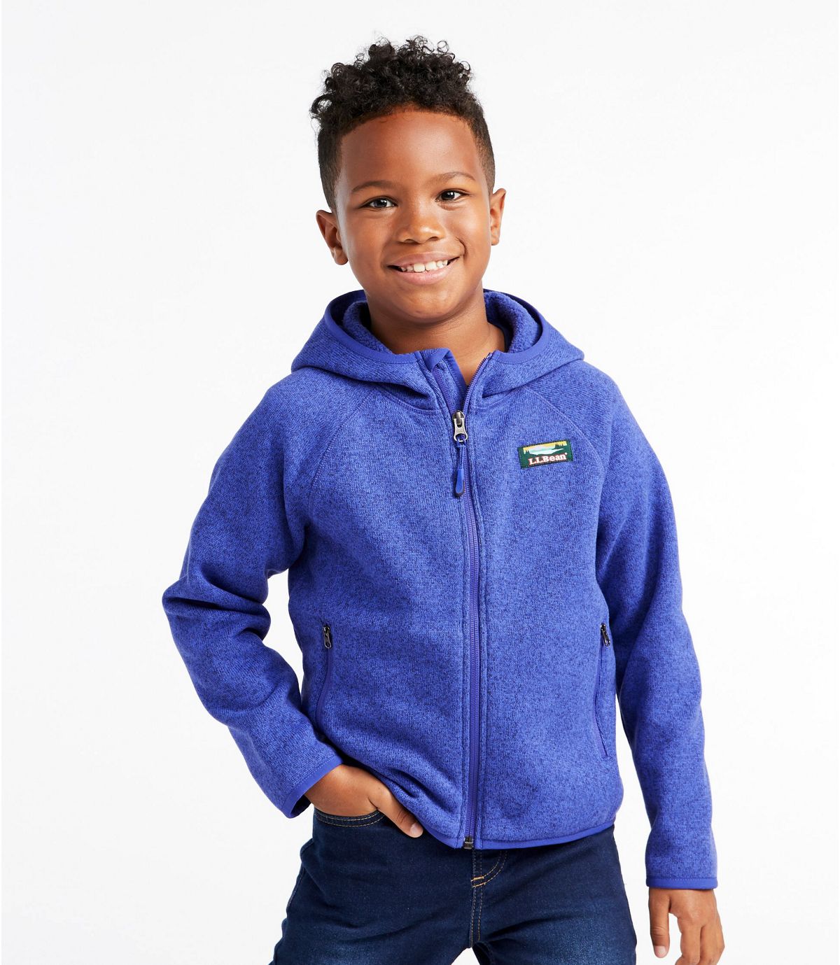L.L.Bean Kids' L.L.Bean Sweater Fleece, Hooded