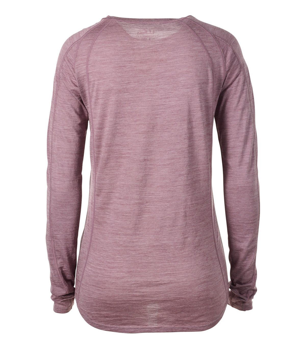 L.L.Bean Women's Cresta Wool Ultralight Base Layer, Long-Sleeve Stripe