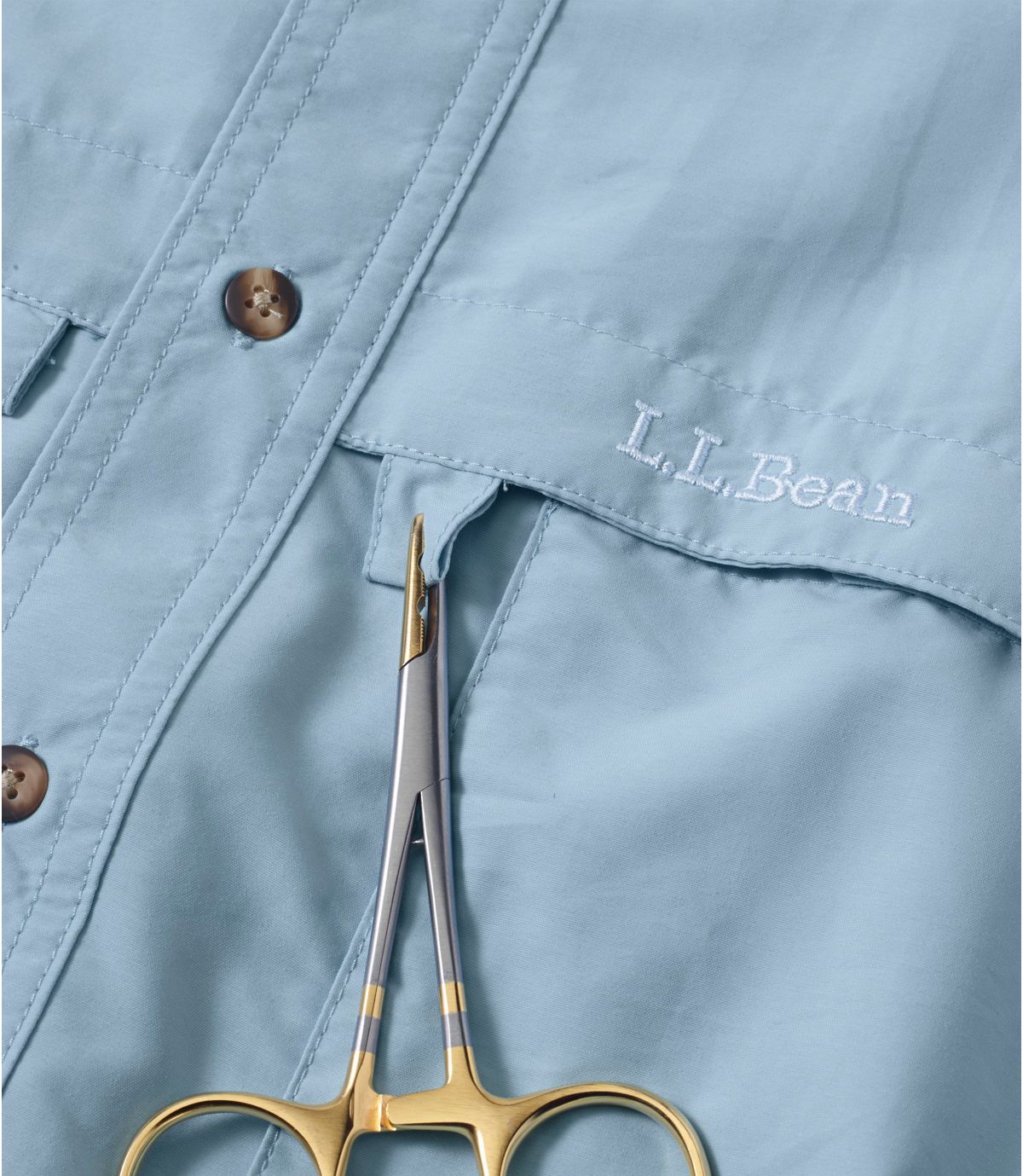 L.L.Bean Men's Tropicwear Shirt, Short-Sleeve