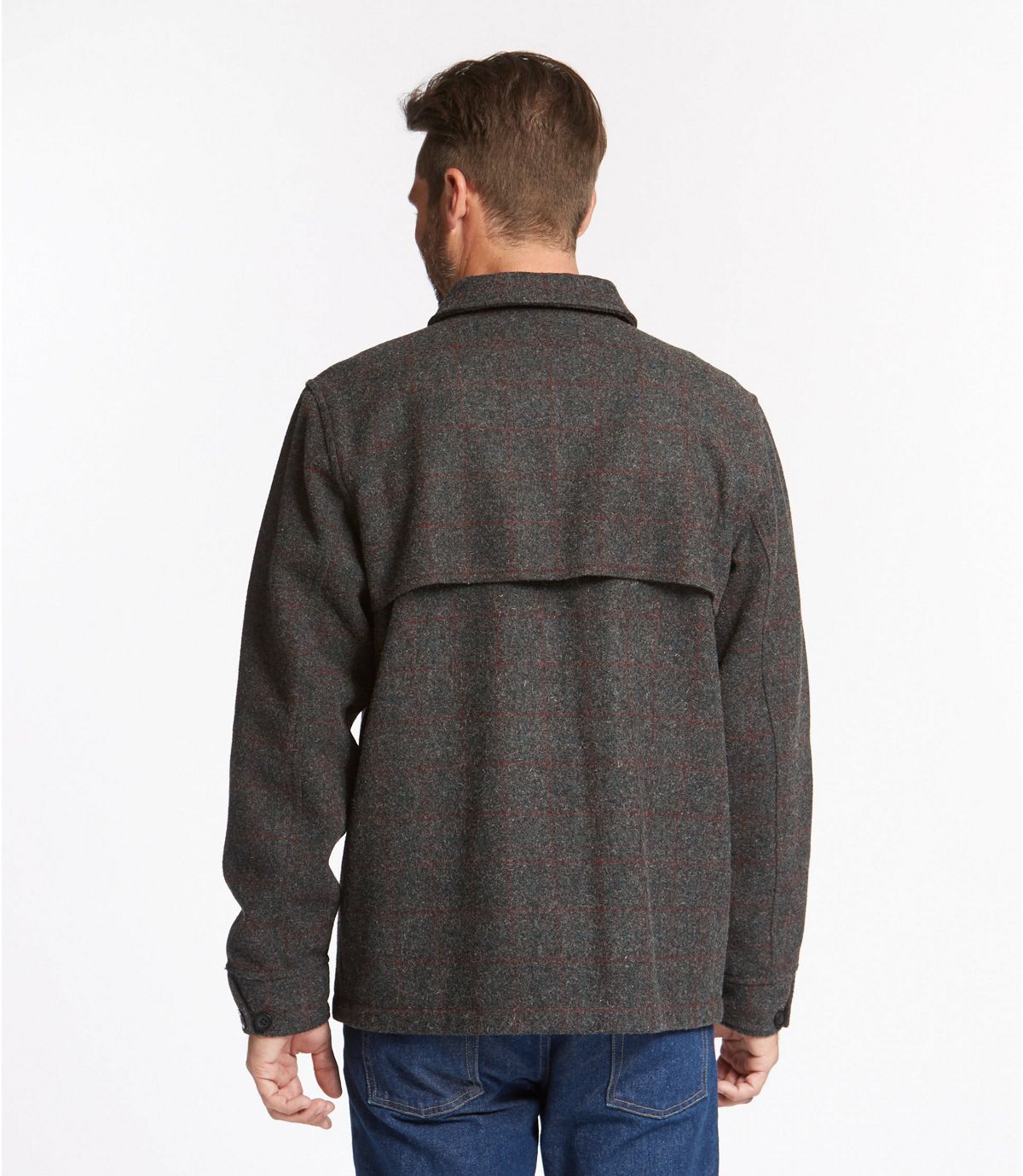 L.L.Bean Men's Maine Guide Zip-Front Jac-Shirt, Plaid