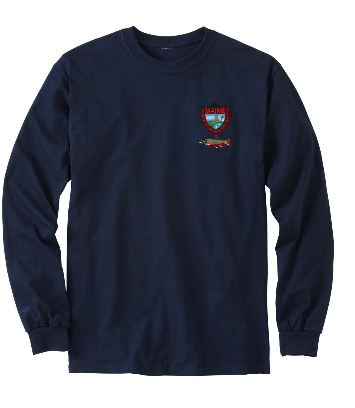 L.L.Bean Men's MIF&W Tee, Long-Sleeve Brook Trout