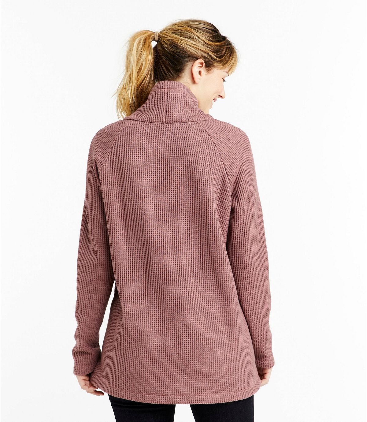 L.L.Bean Women's Signature Mock-Neck Waffle Tunic