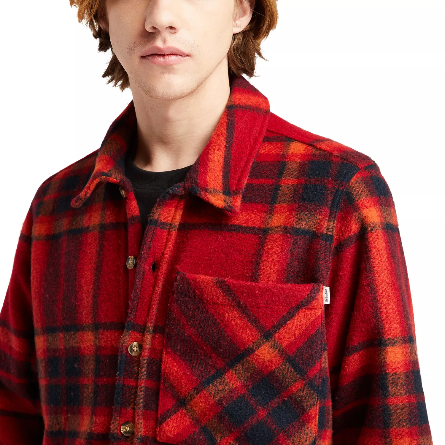 Men's Plaid Fleece Overshirt