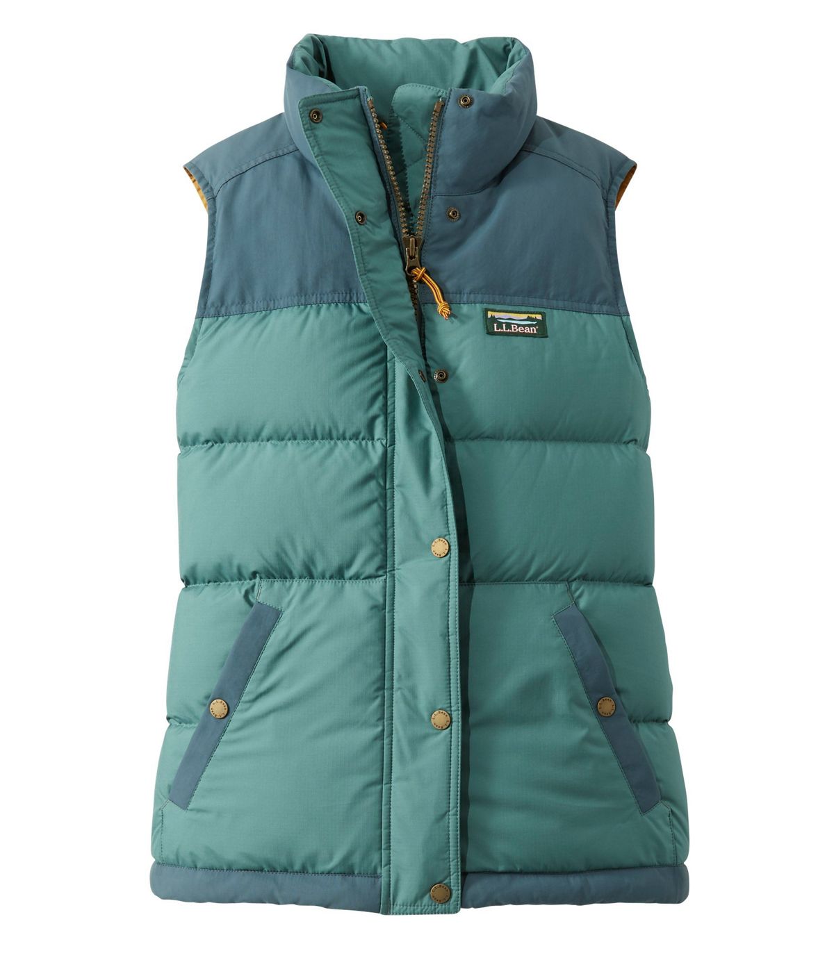 L.L.Bean Women's Mountain Classic Down Vest, Colorblock