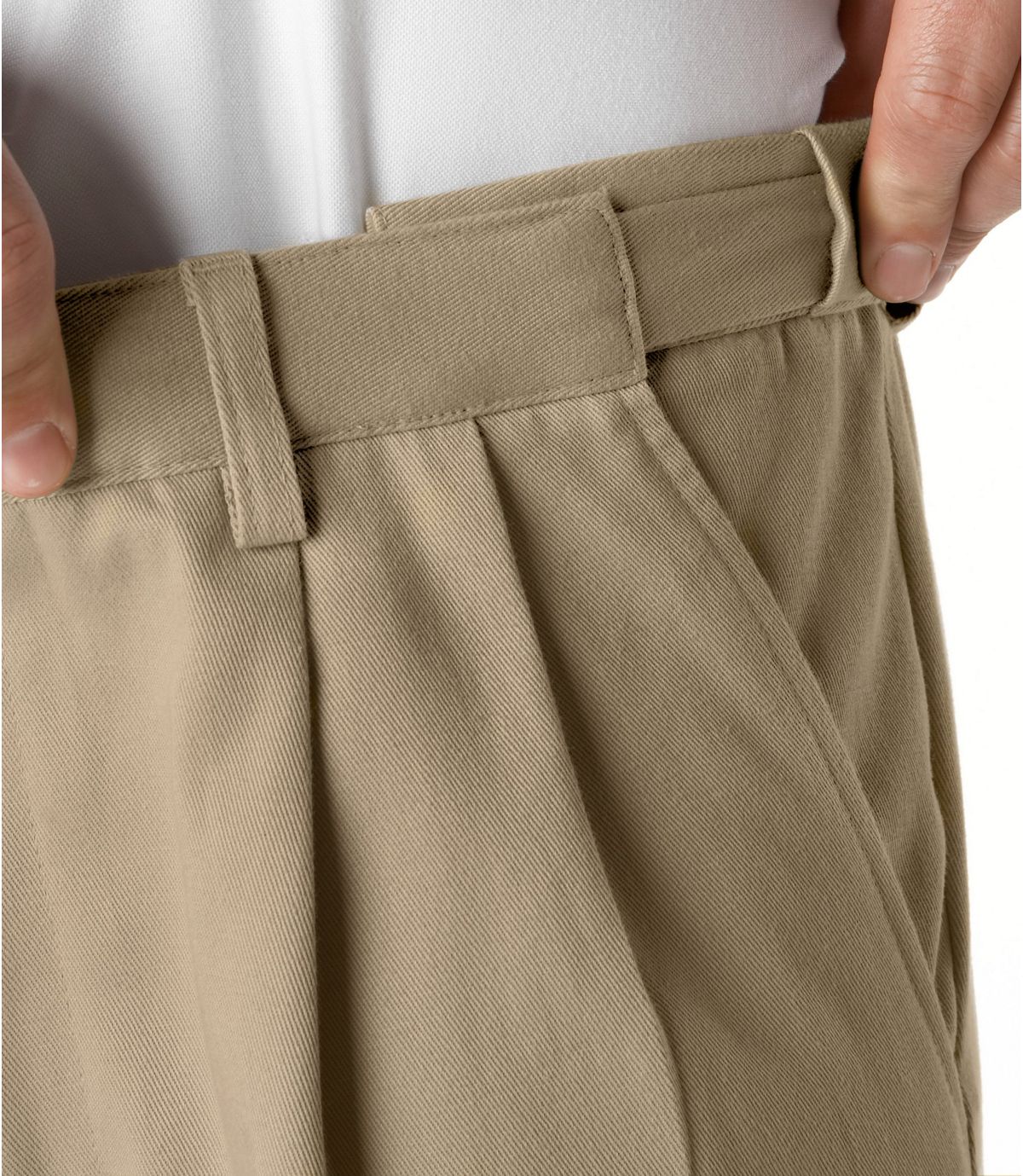 L.L.Bean Men's Wrinkle-Free Double L® Chinos, Natural Fit Hidden Comfort Pleated