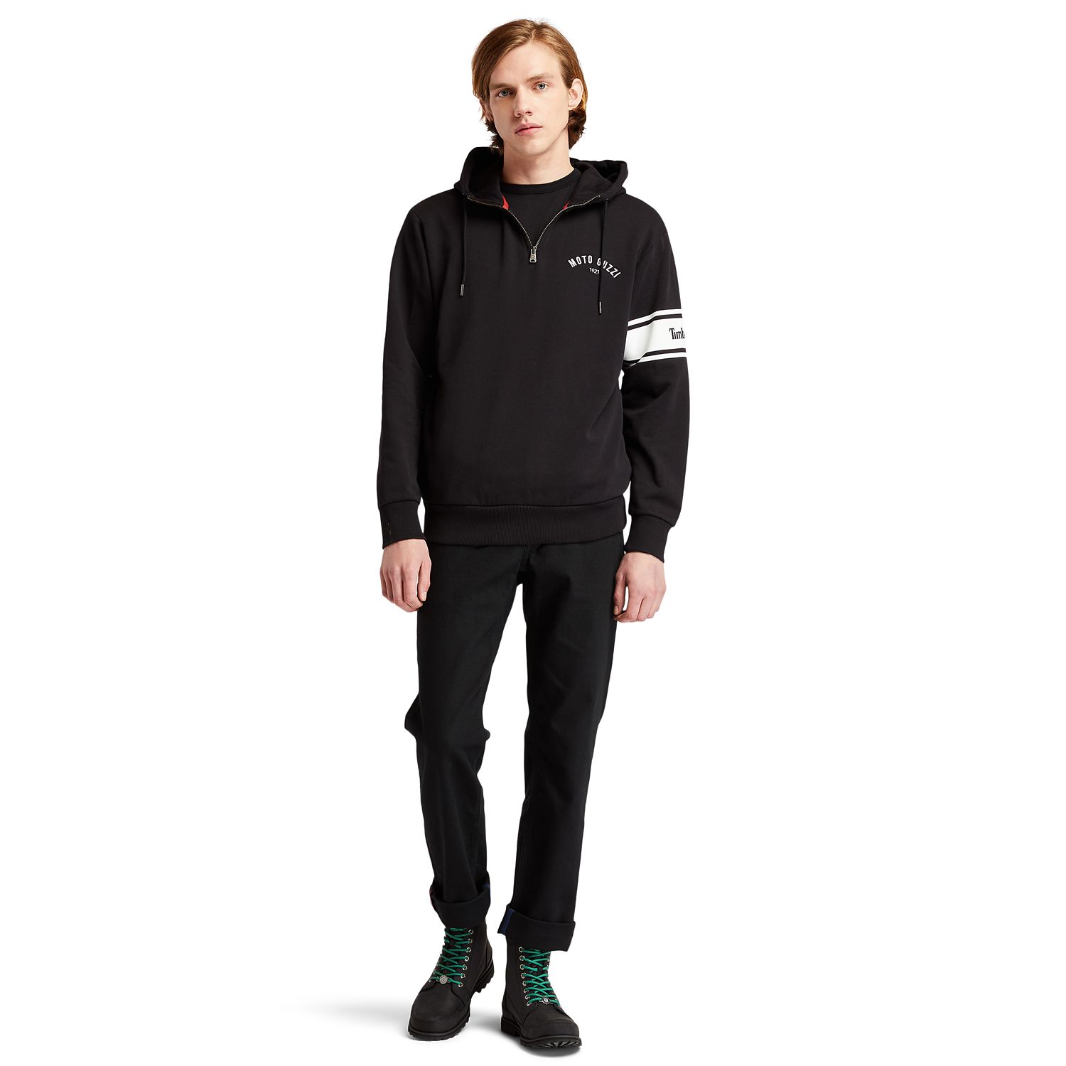 Men's Moto Guzzi x Timberland Half Zip Hoodie
