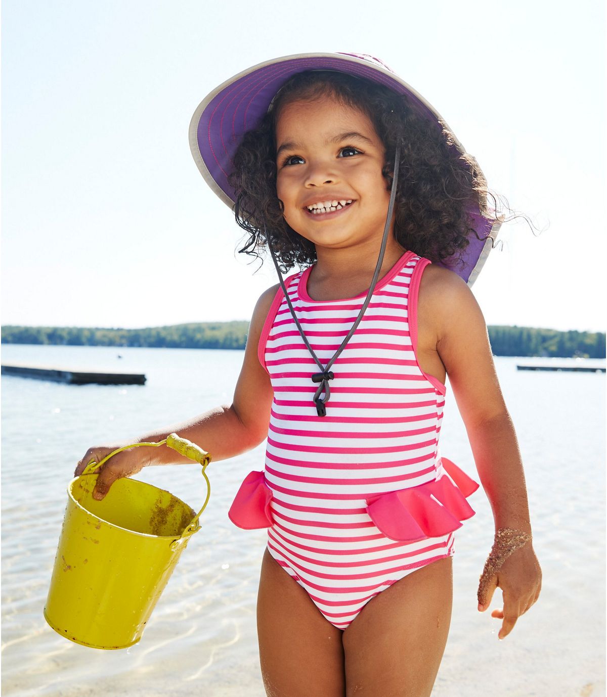 L.L.Bean Toddler Girls' Tide Surfer Swimsuit, One-Piece