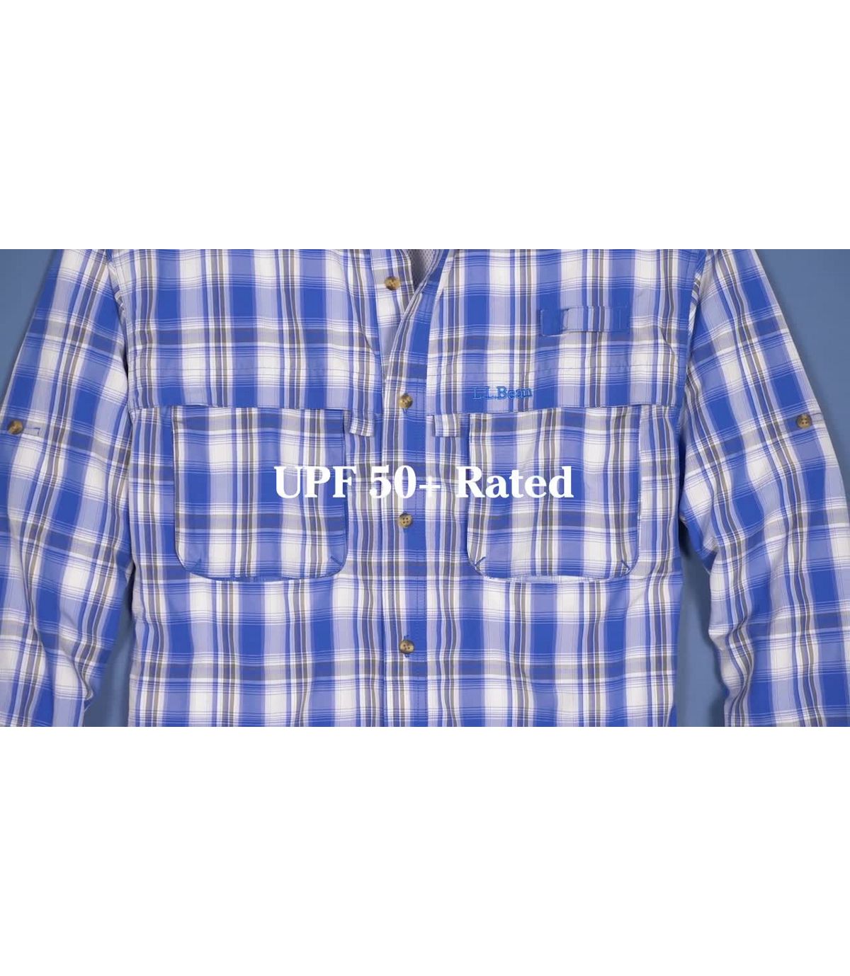 L.L.Bean Men's Tropicwear Shirt, Plaid Long-Sleeve