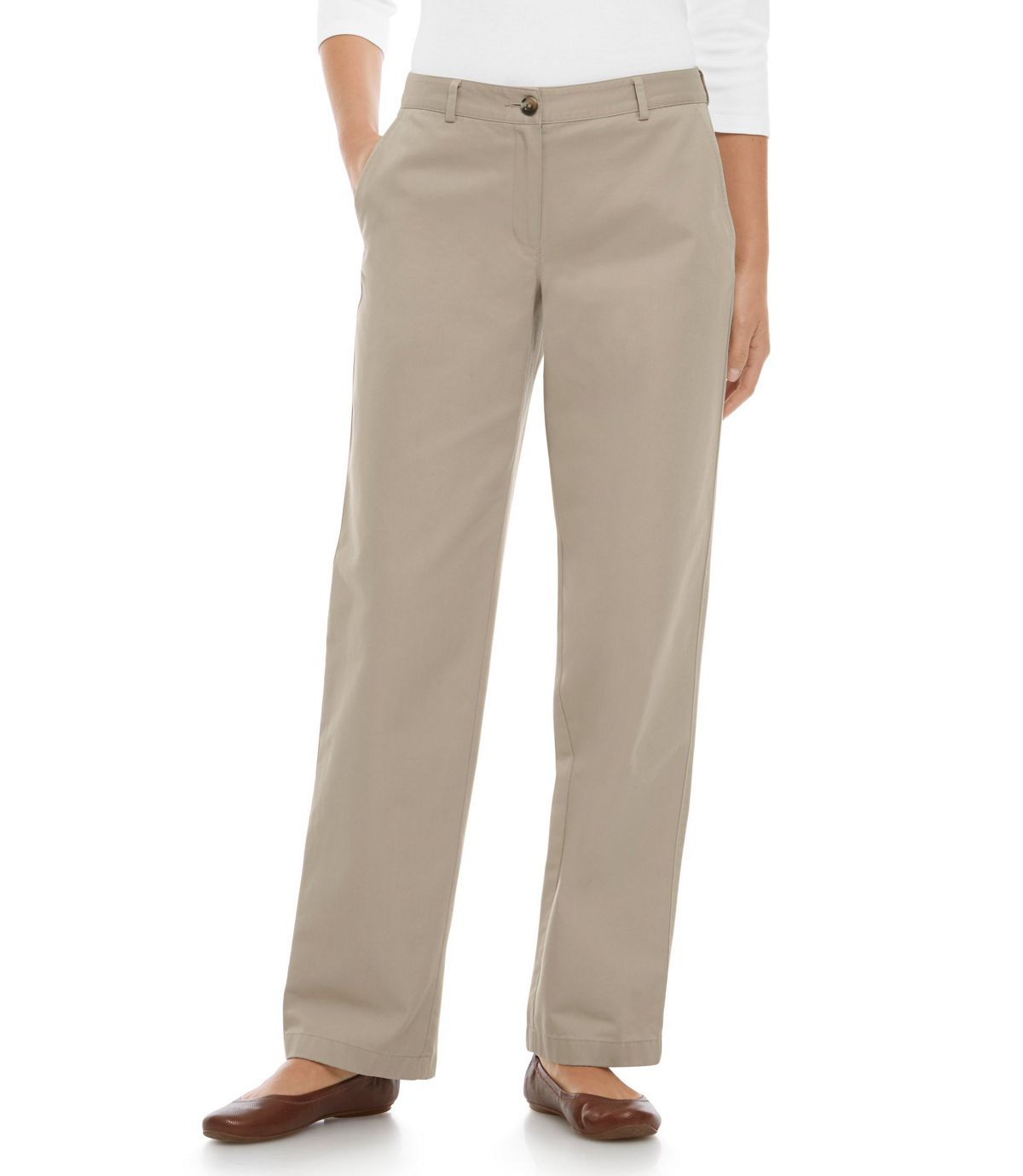 L.L.Bean Women's Wrinkle-Free Bayside Pants, Favorite Fit