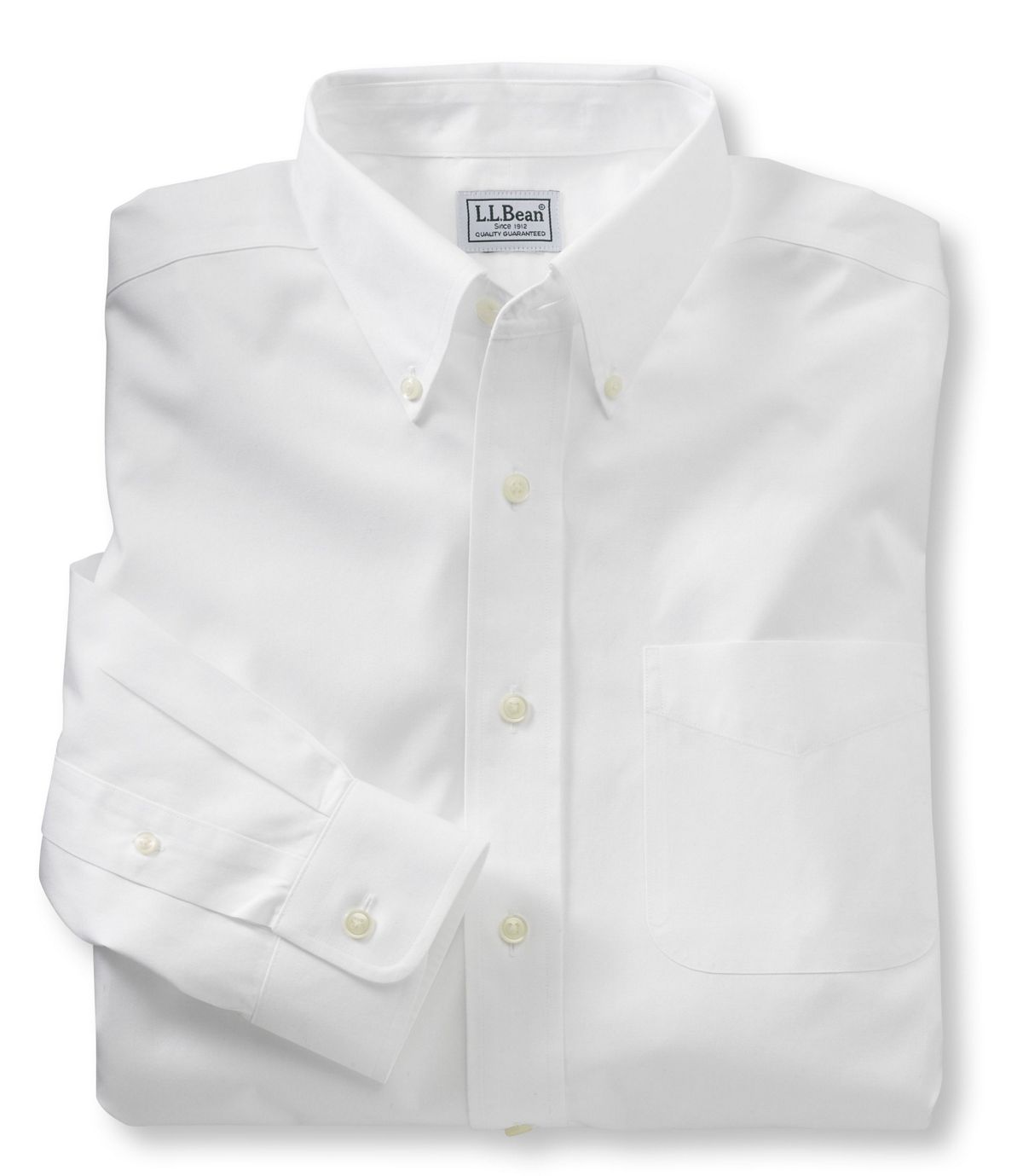 L.L.Bean Men's Wrinkle-Free Pinpoint Oxford Cloth Shirt, Traditional Fit