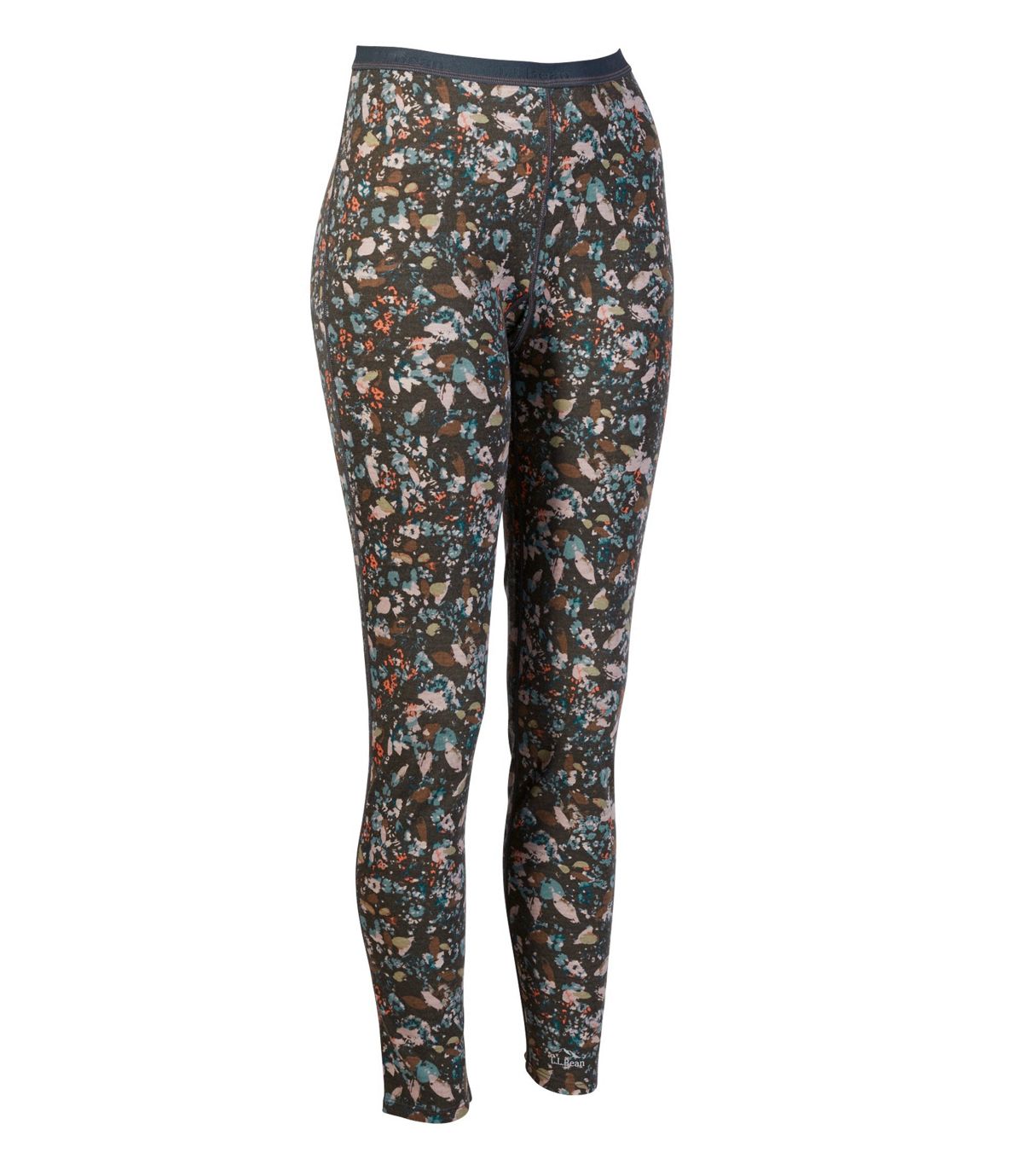 L.L.Bean Women's Cresta Wool Midweight Base Layer Pants, Print
