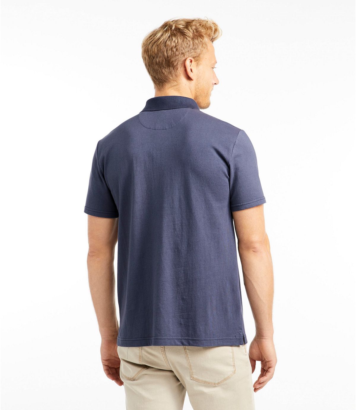 L.L.Bean Men's Signature Polo Shirt, Short-Sleeve