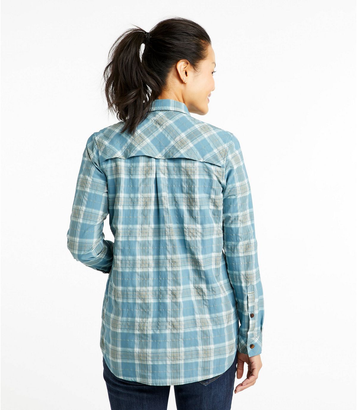 L.L.Bean Women's On the Trail UPF Shirt with No Fly Zone