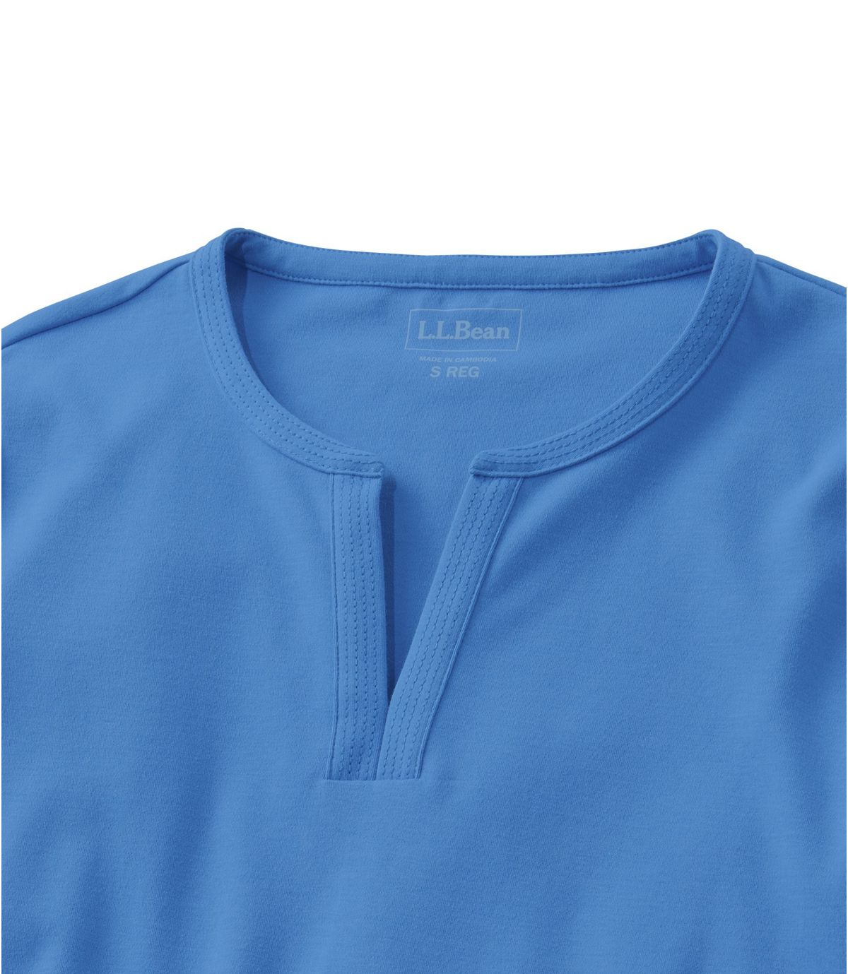 L.L.Bean Women's L.L.Bean Tee, Three-Quarter-Sleeve Splitneck Tunic