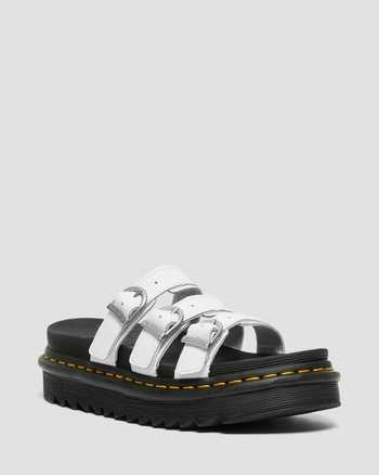Blaire Leather Slide Sandals,WOMEN'S PLATFORMS,no.103