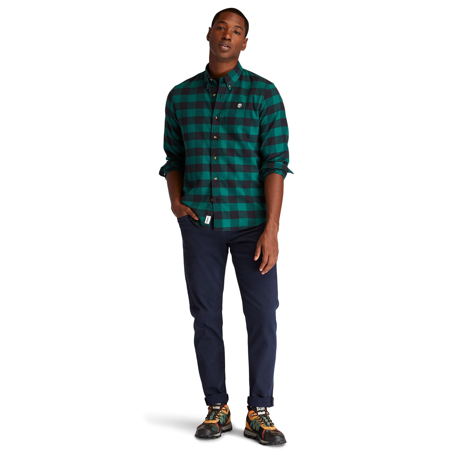 Men's Mascoma River Slim-Fit Long-Sleeve Check Shirt