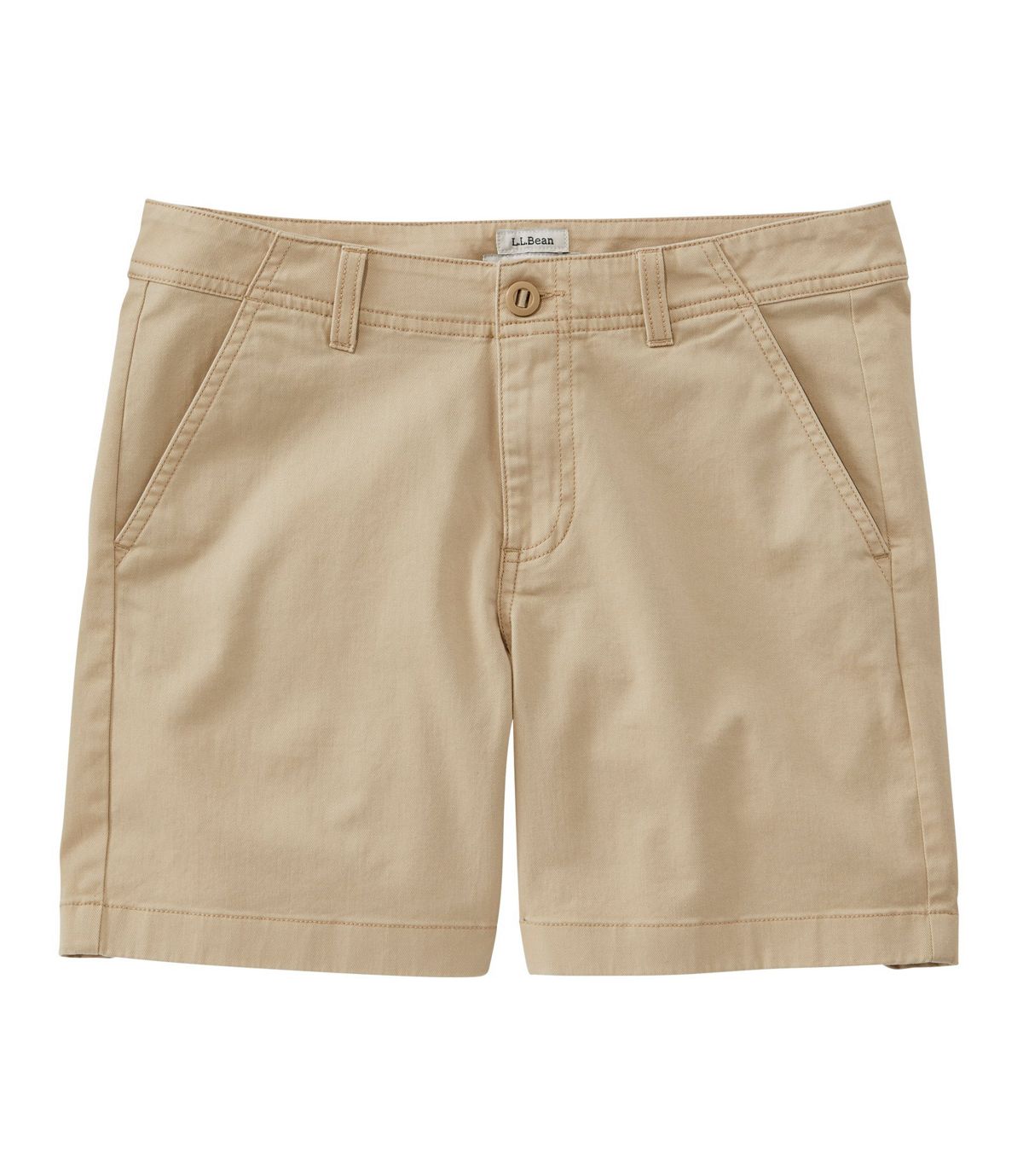 L.L.Bean Women's Lakewashed Chino Shorts, 6"