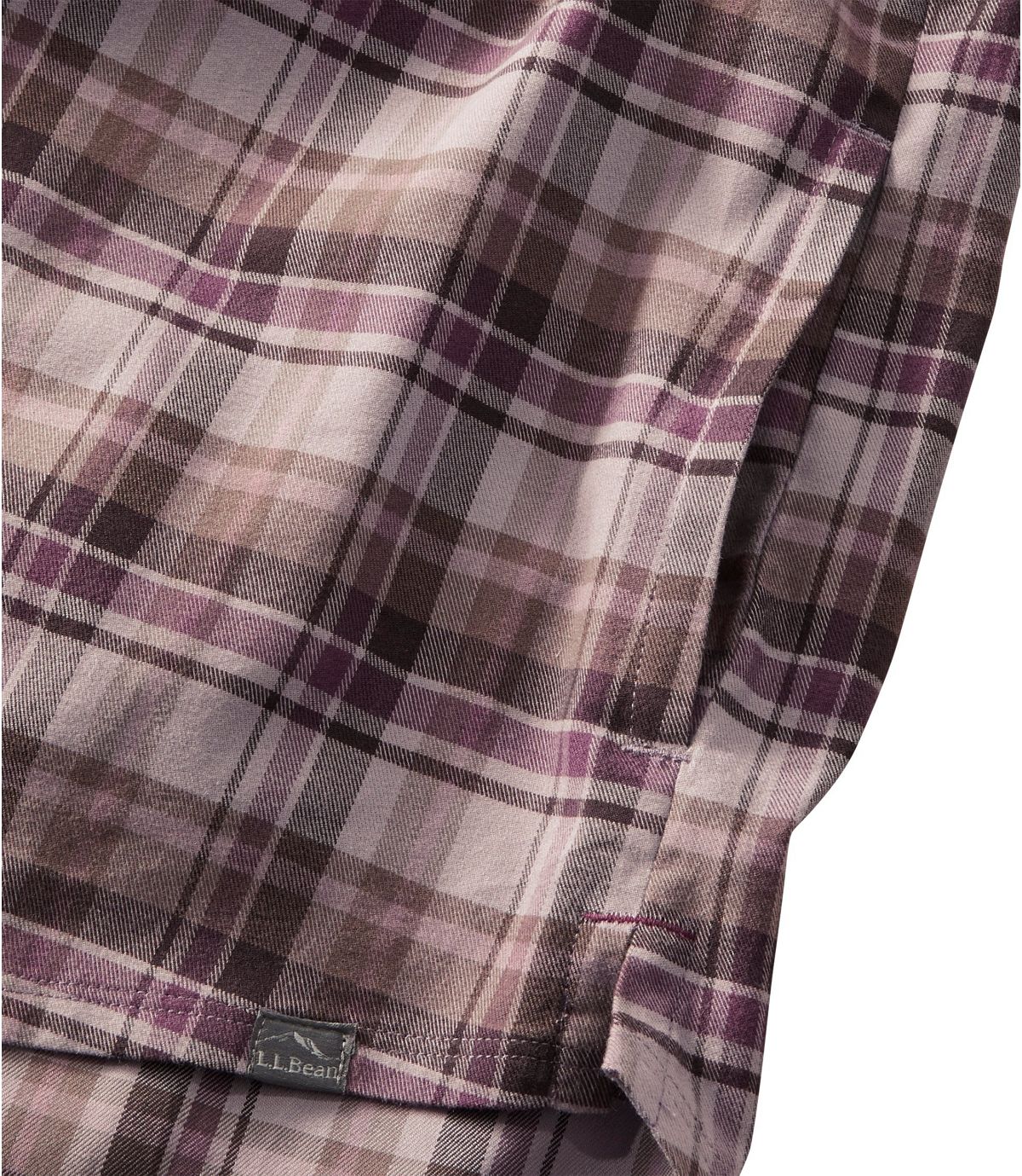L.L.Bean Women's Cabin Stretch Flannel Shirt, Plaid