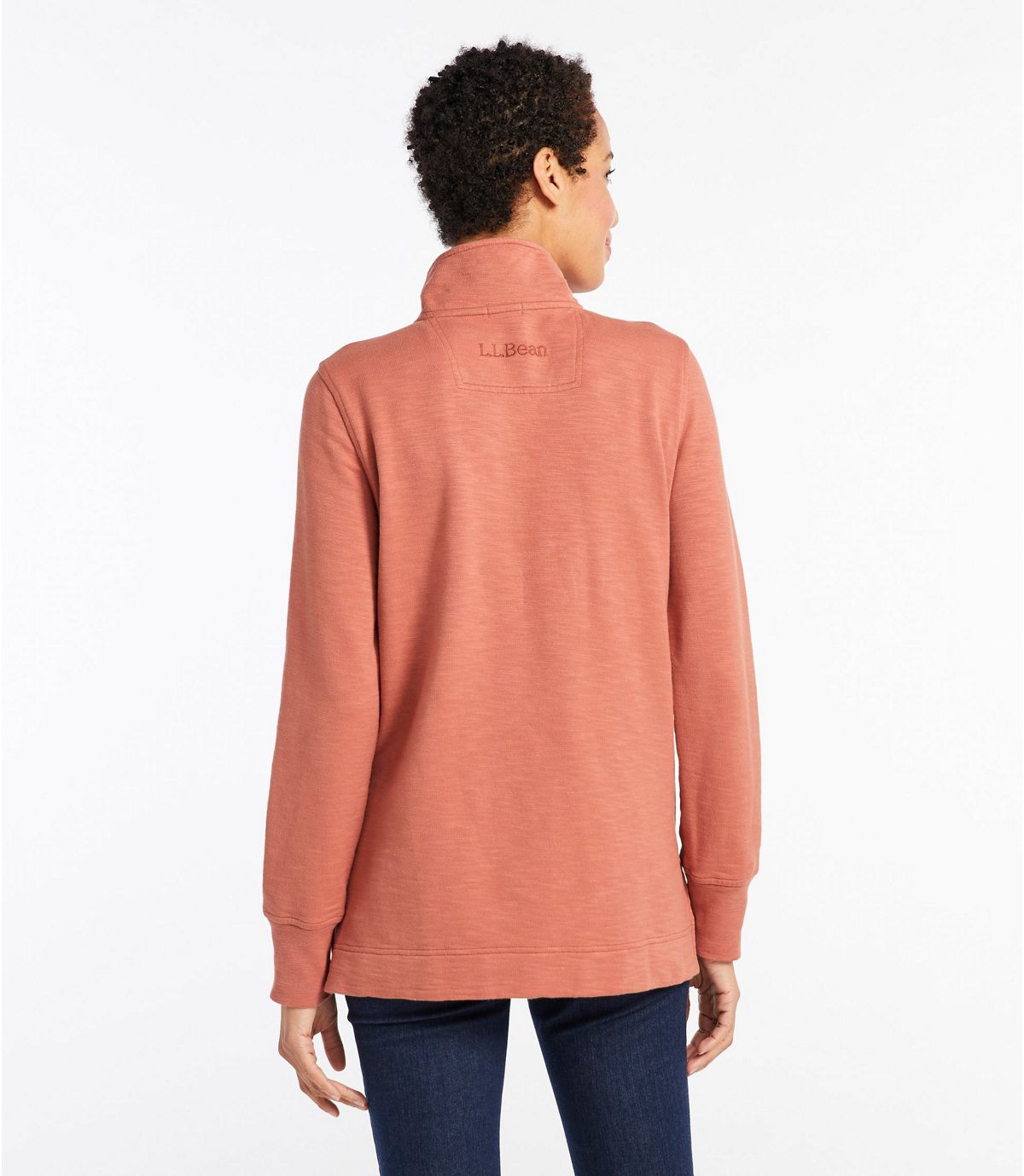 L.L.Bean Women's Rocky Coast Sweatshirt, Snap Henley