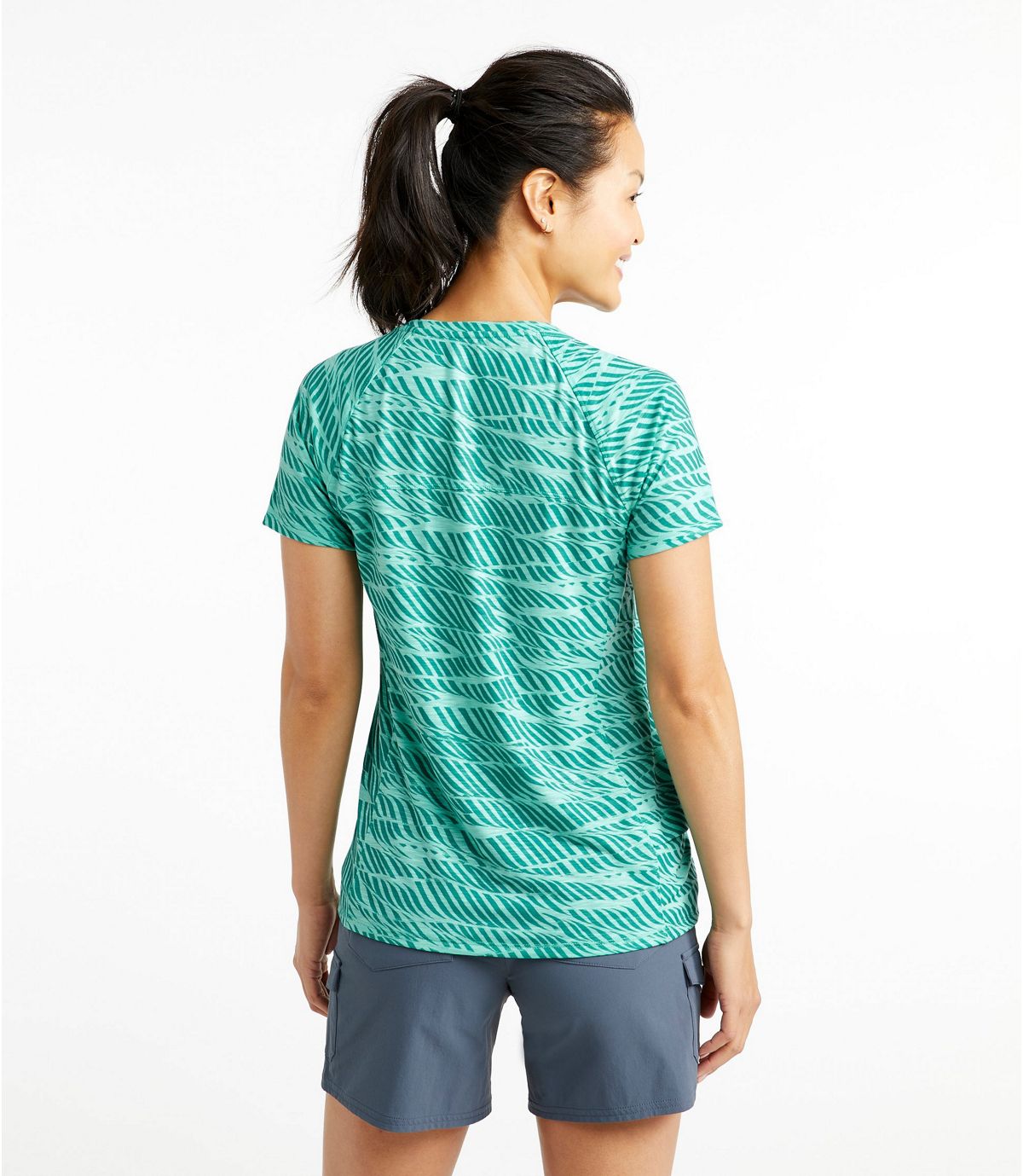 L.L.Bean Women's Trail Tee, Short-Sleeve Crewneck Print