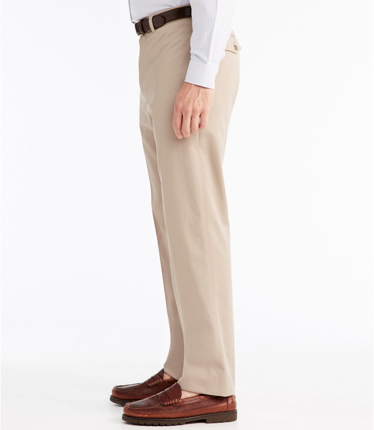 L.L.Bean Men's Wrinkle-Free Dress Chinos, Classic Fit Plain Front