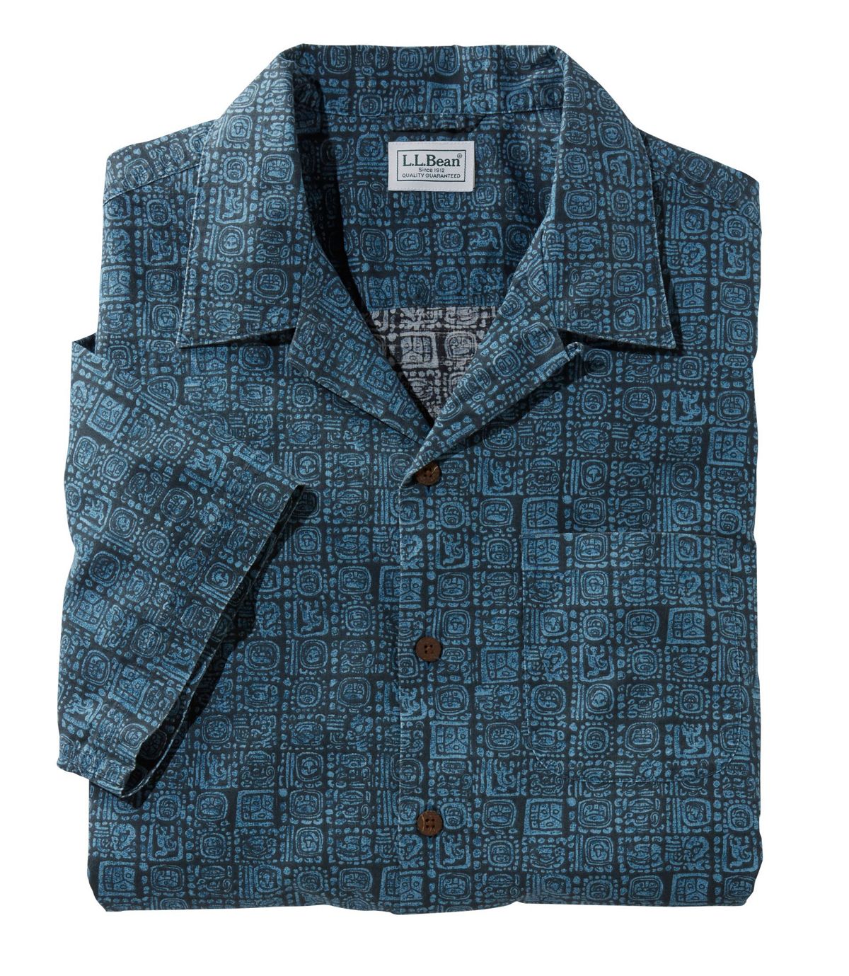 L.L.Bean Men's Tropics Shirt, Short-Sleeve Print