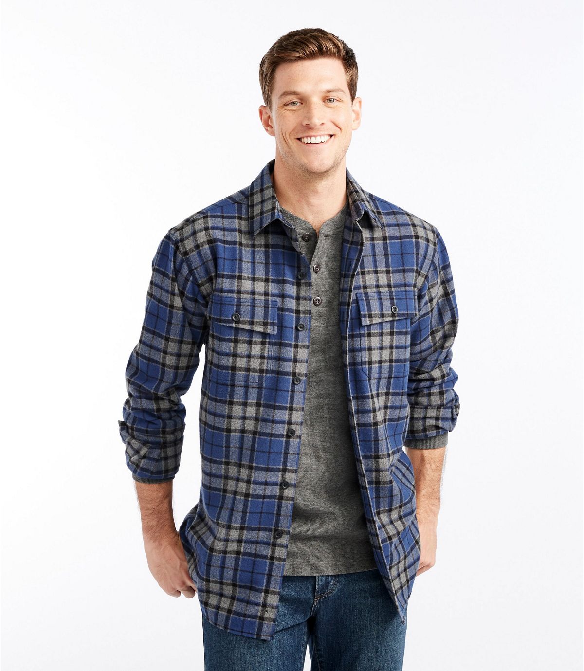 L.L.Bean Men's Chamois Shirt, Plaid