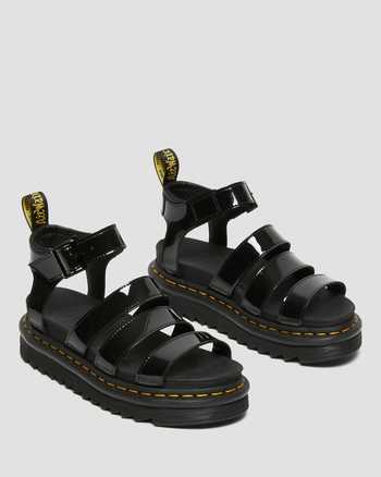 Blaire Women's Patent Leather Gladiator Sandals,WOMEN'S PLATFORMS,no.99