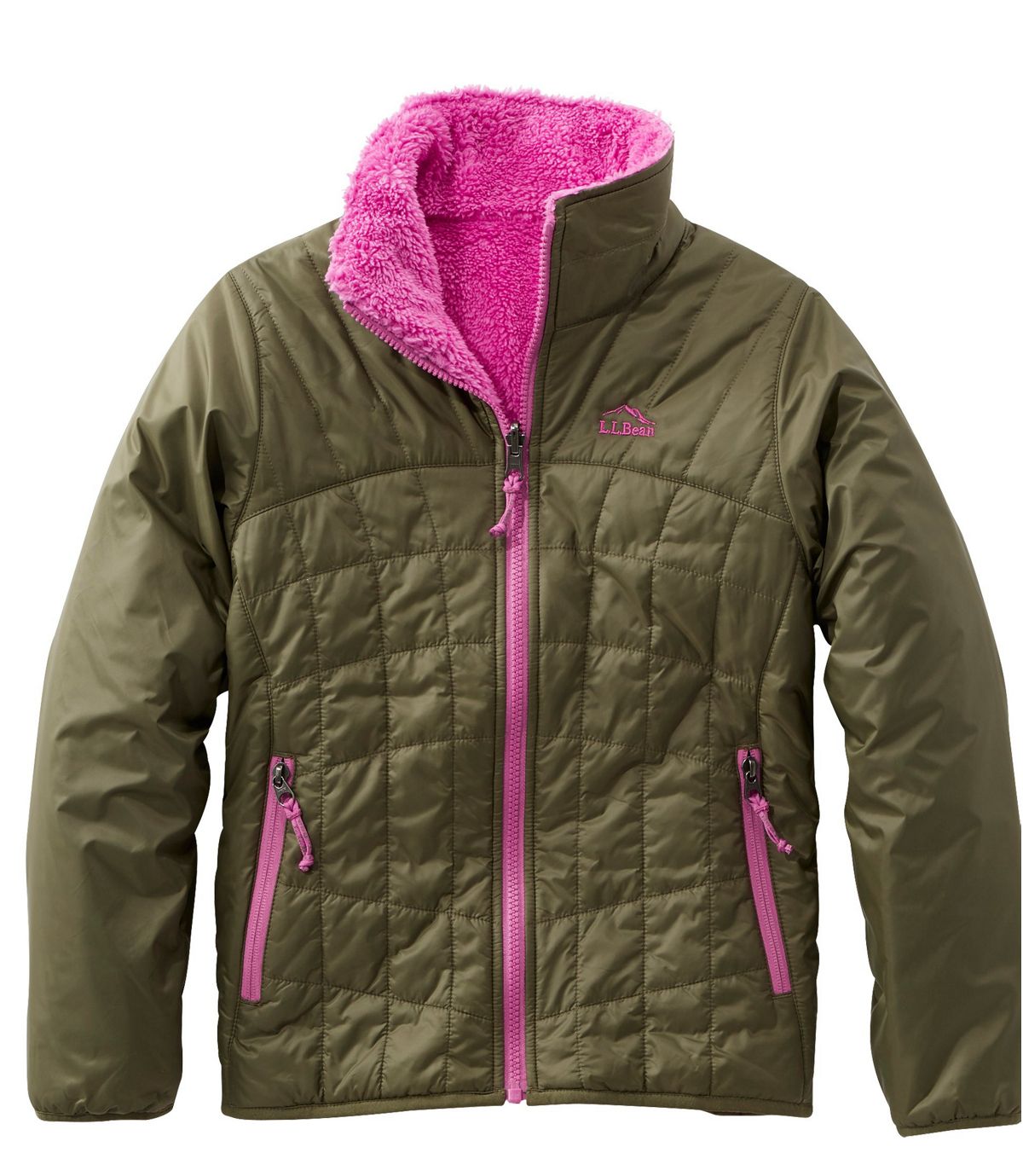 L.L.Bean Girls' Mountain Bound Reversible Jacket