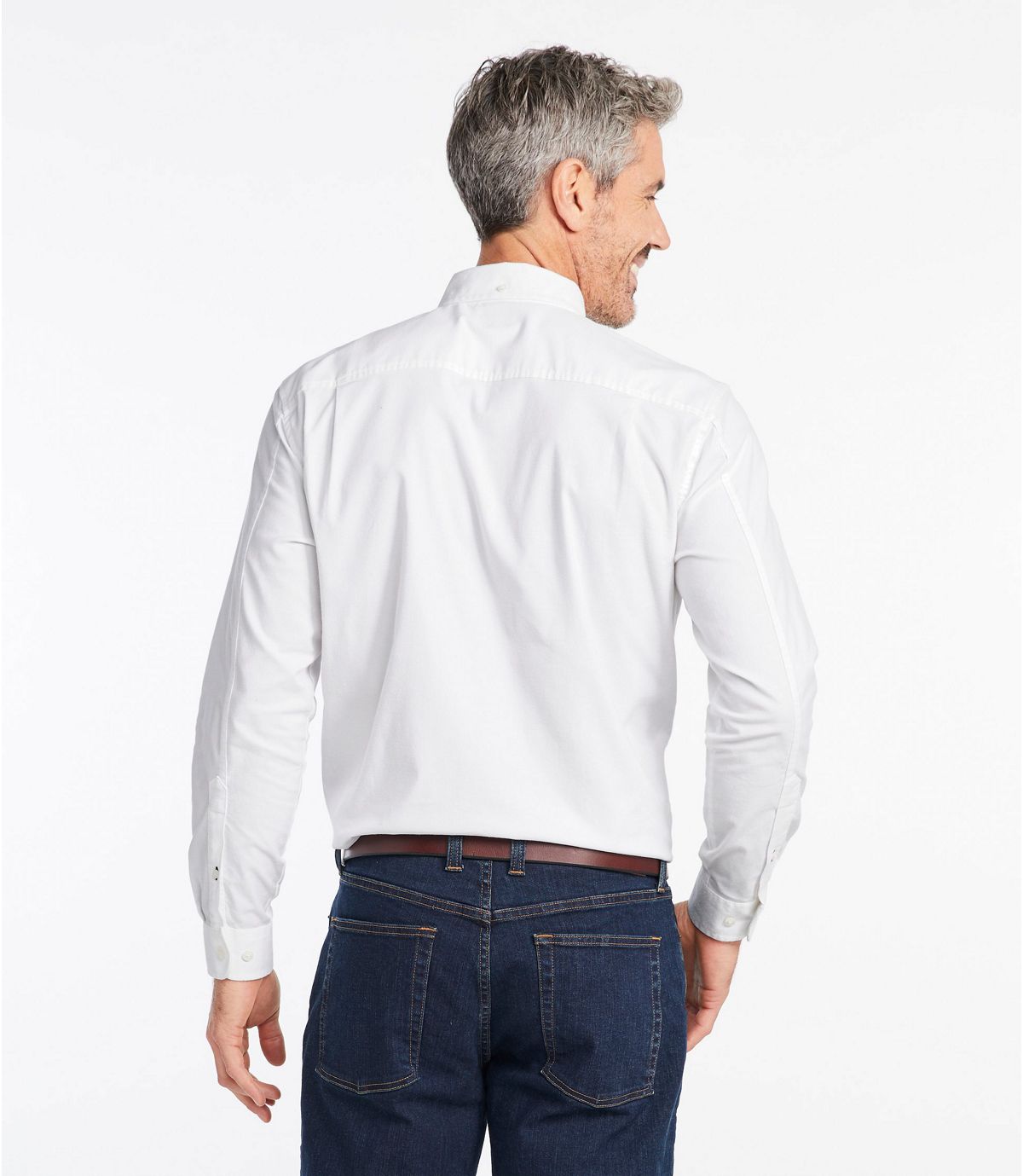 L.L.Bean Comfort Stretch Oxford Shirt, Traditional Fit, Solid