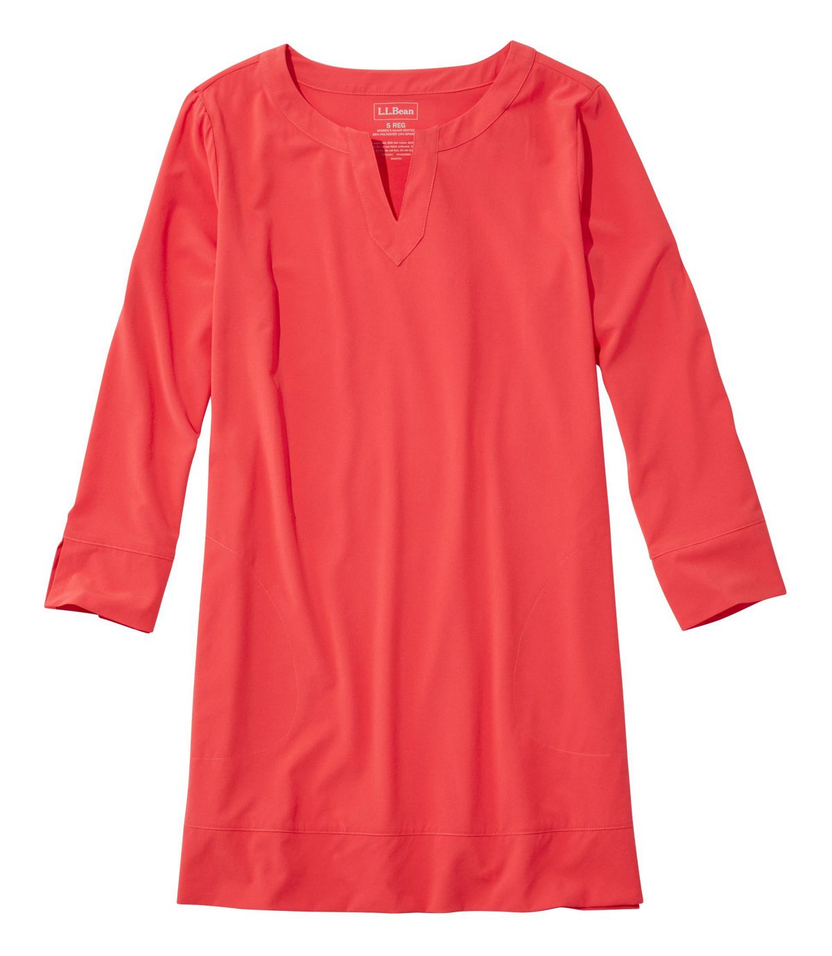 L.L.Bean Women's L.L.Bean Stretch Swim Cover-Up, Splitneck Tunic