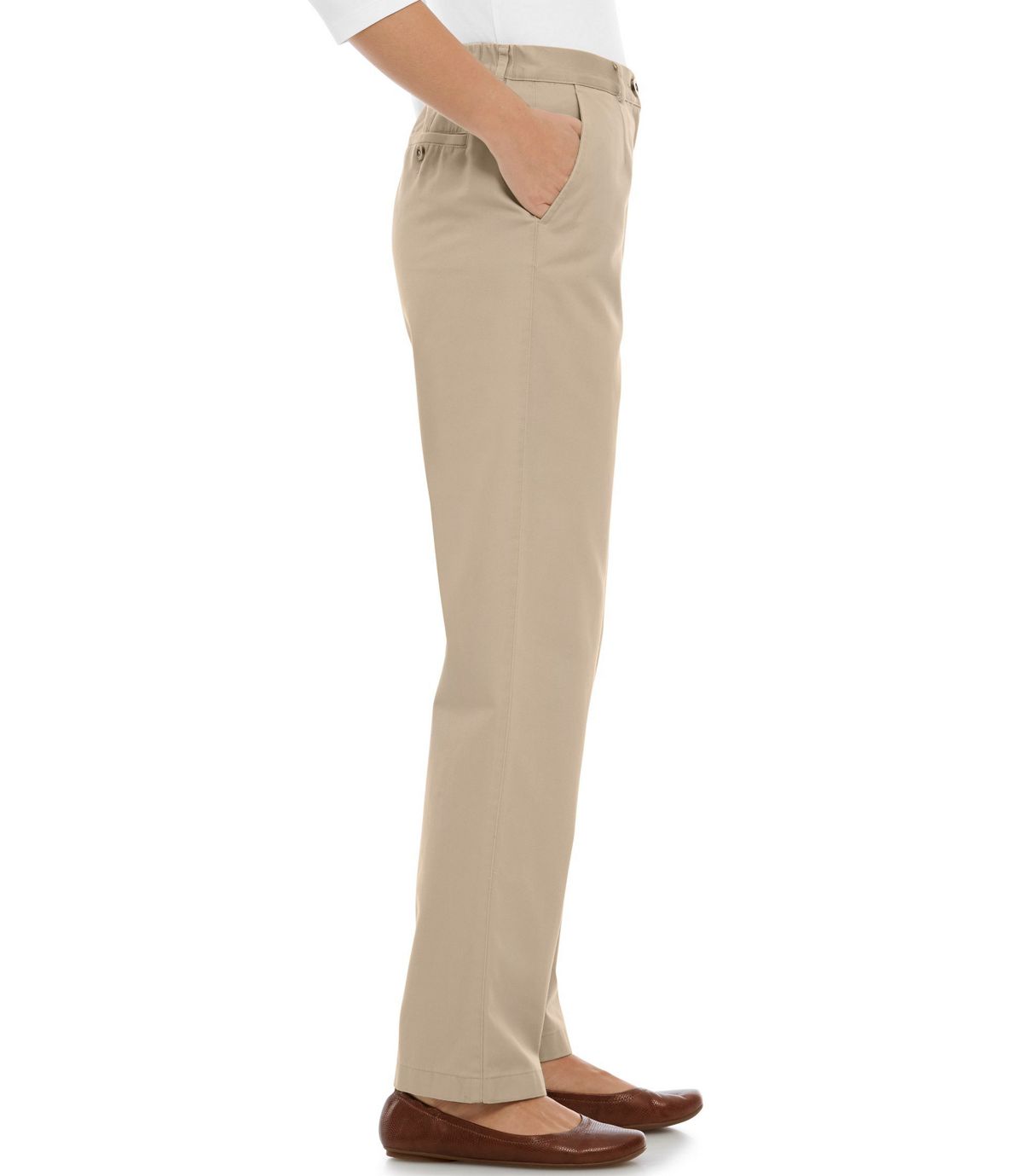 L.L.Bean Women's Wrinkle-Free Bayside Pants, Original Fit Comfort Waist
