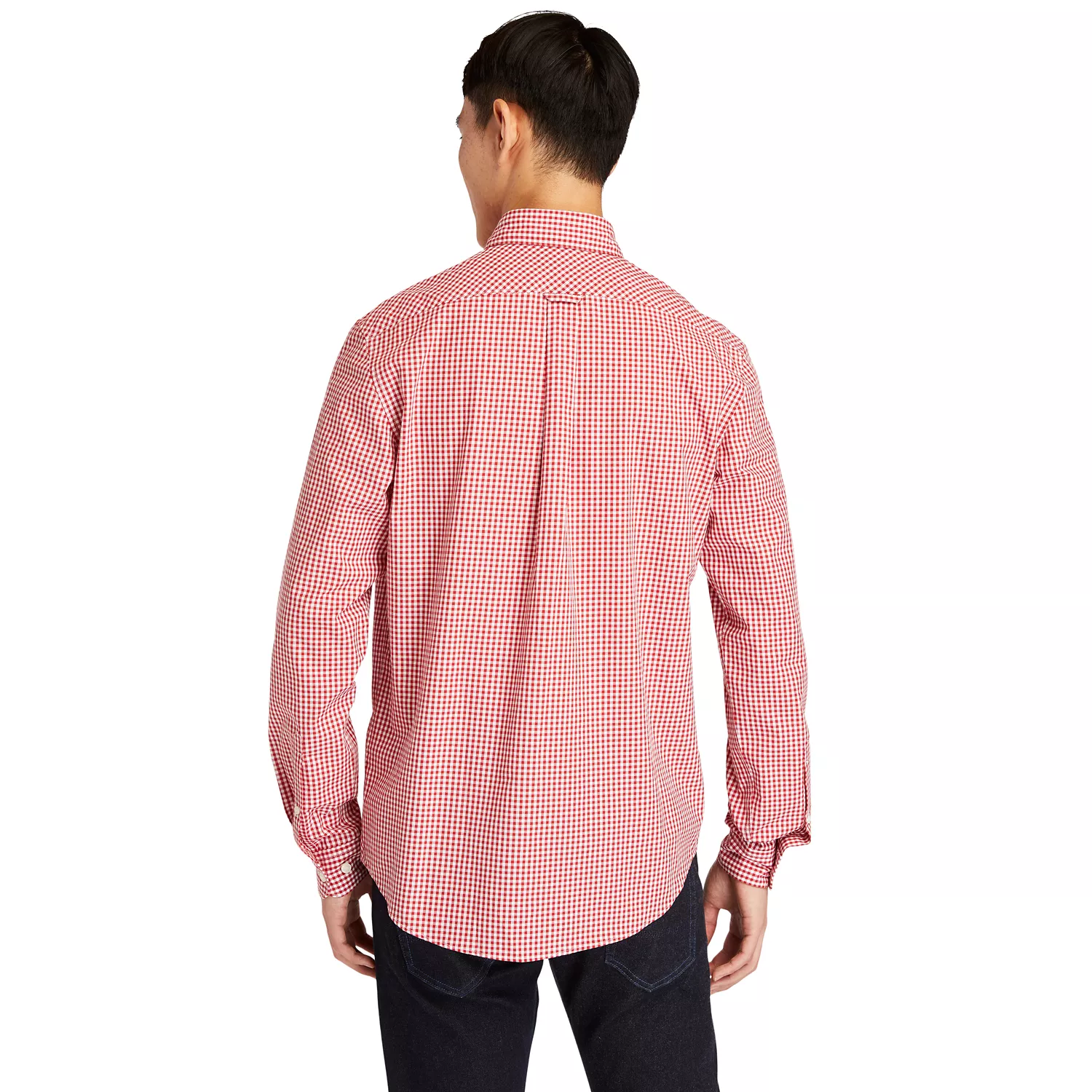 Men's Suncook River Long-Sleeve Poplin Gingham Shirt