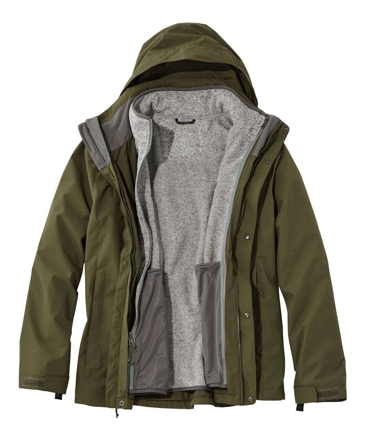 L.L.Bean Men's L.L.Bean Sweater Fleece 3-in-1 Jacket