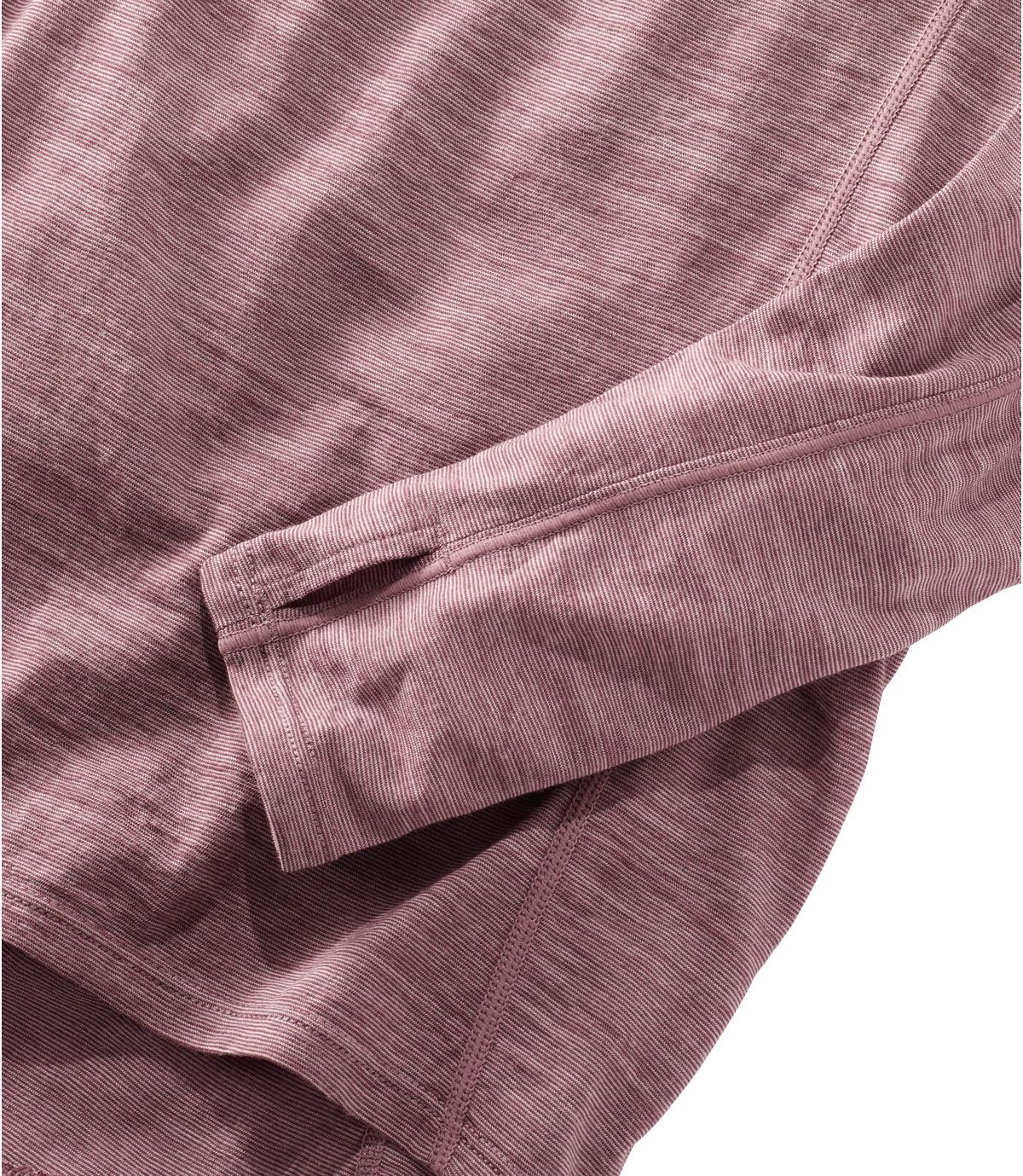 L.L.Bean Women's Cresta Wool Ultralight Base Layer, Long-Sleeve Stripe