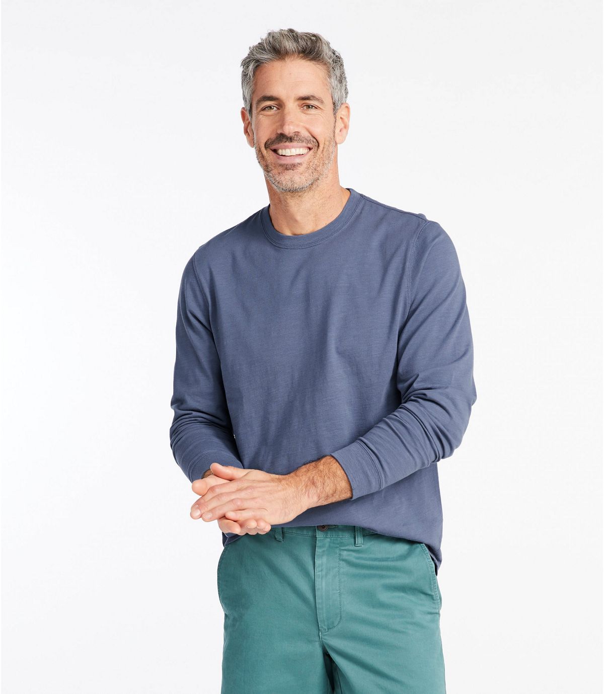 L.L.Bean Lakewashed® Organic Cotton Tee, Long-Sleeve