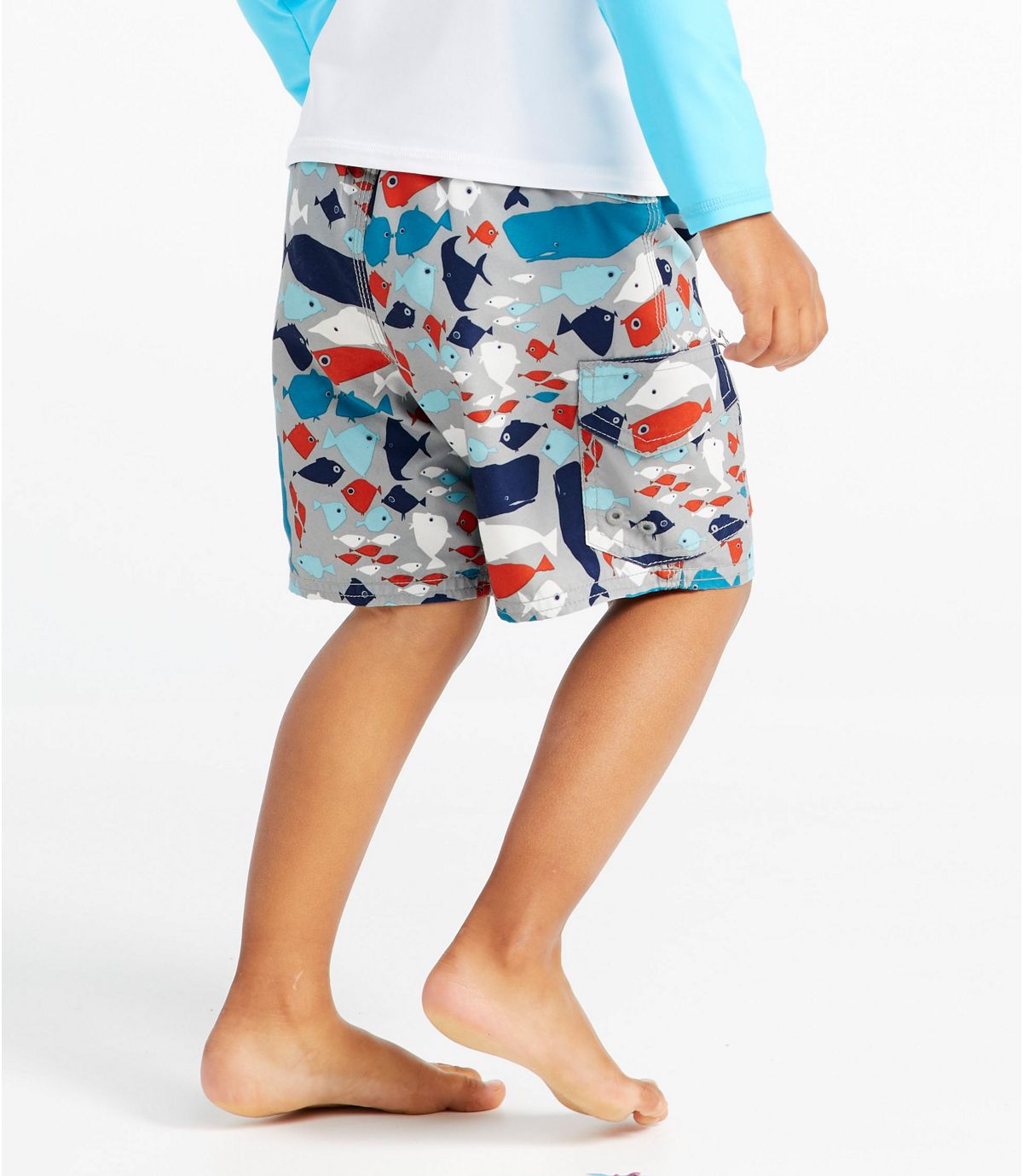 L.L.Bean Toddler BeanSport Swim Shorts, Print