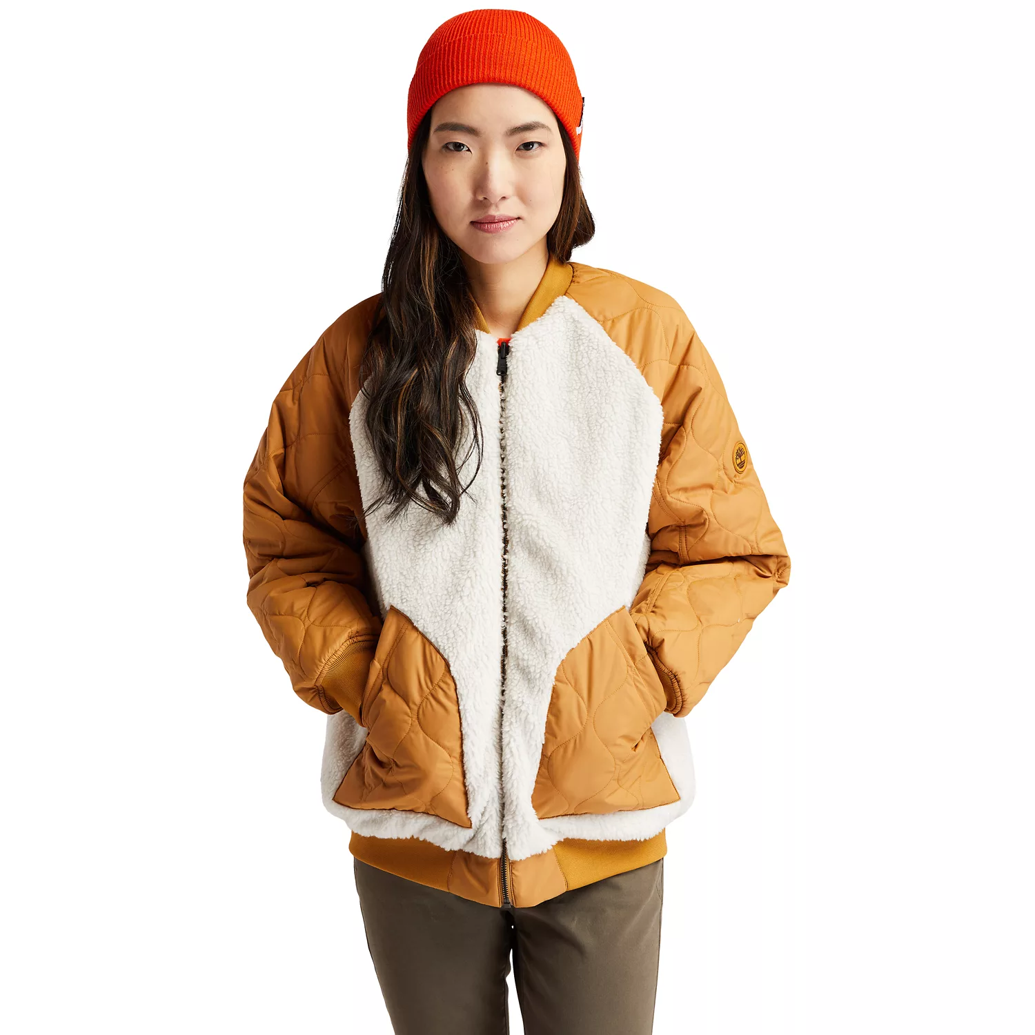 Women's Reversible Fleece Quilted Bomber