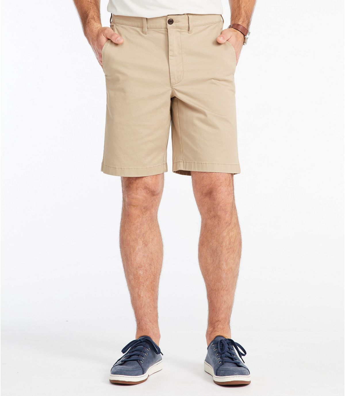 L.L.Bean Men's Lakewashed® Stretch Khaki Shorts, Standard Fit
