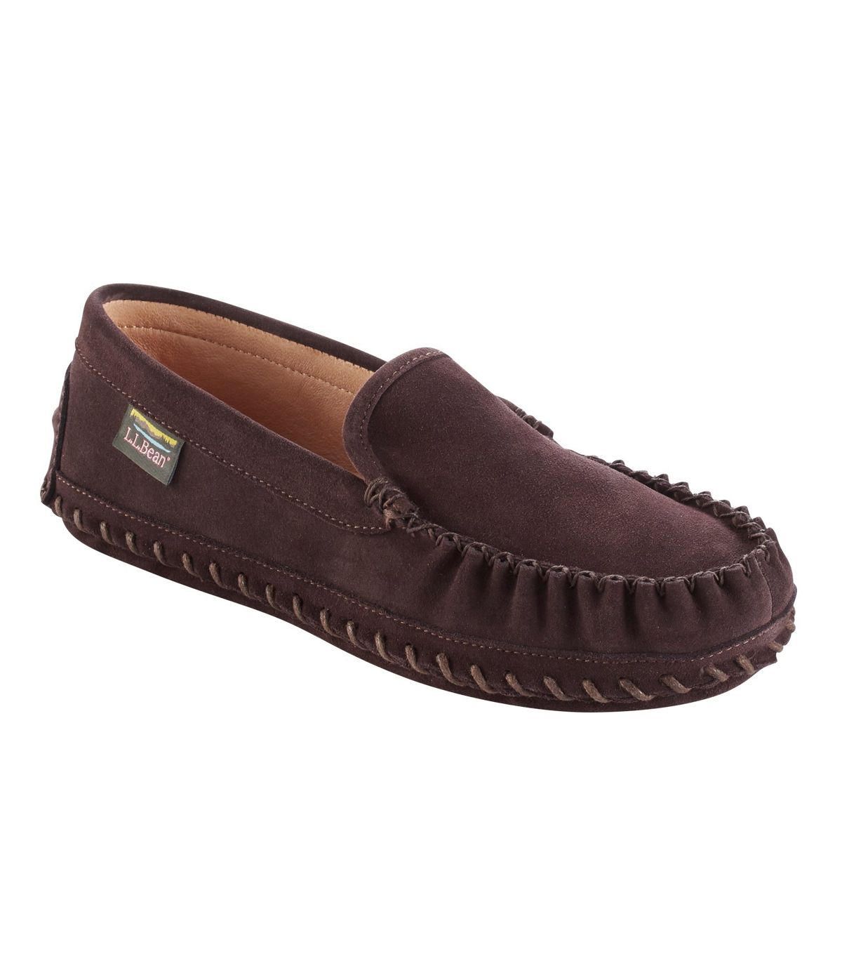 L.L.Bean Wicked Good Deerskin-Lined Slippers, Original Venetian