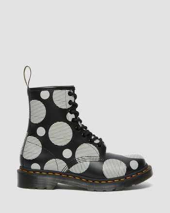 1460 Women's Polka Dot Smooth Leather Lace Up Boots,WOMEN'S ORIGINALS BOOTS,no.144