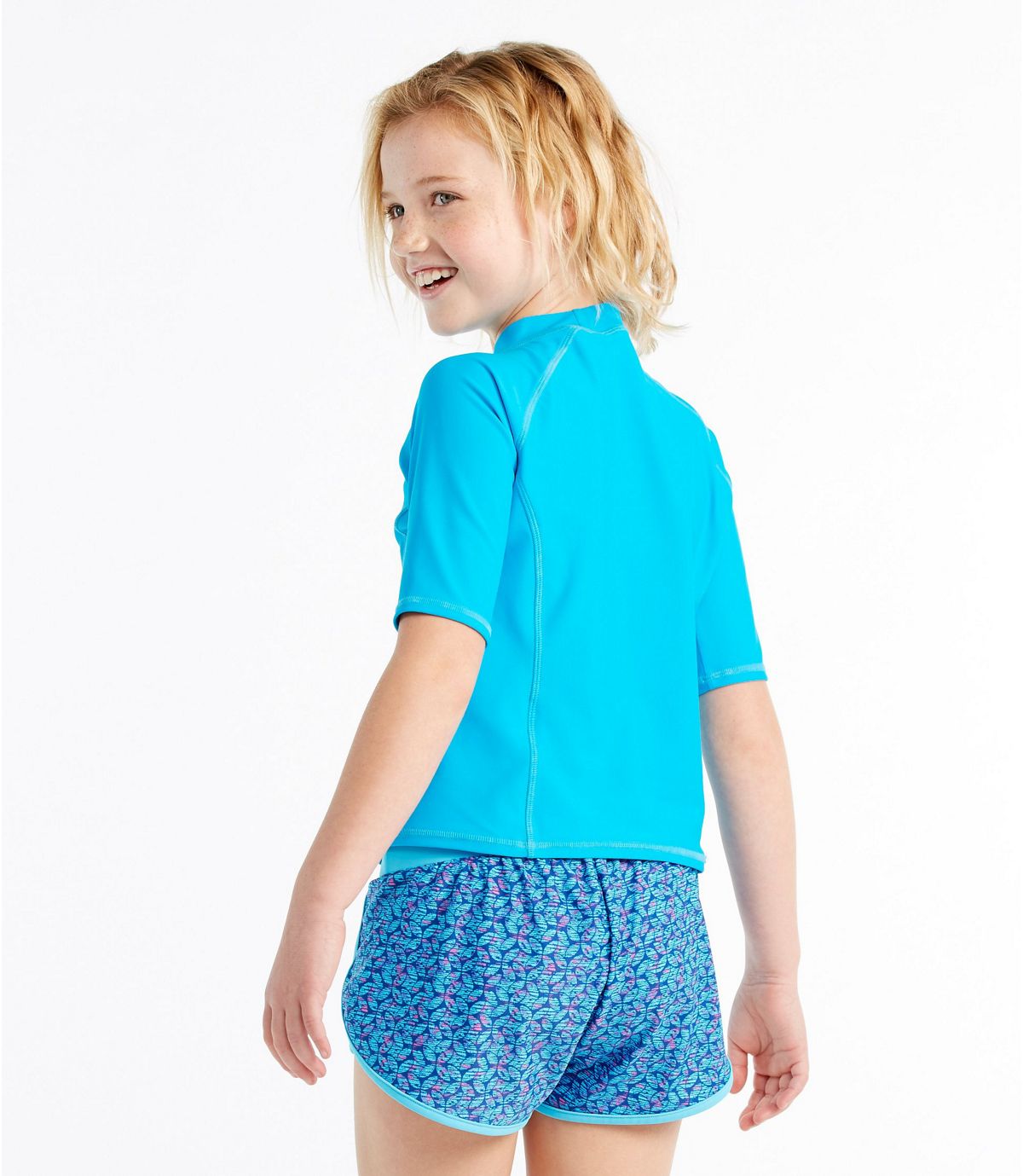 L.L.Bean Girls' Sun-and-Surf Shirt, Half-Sleeve