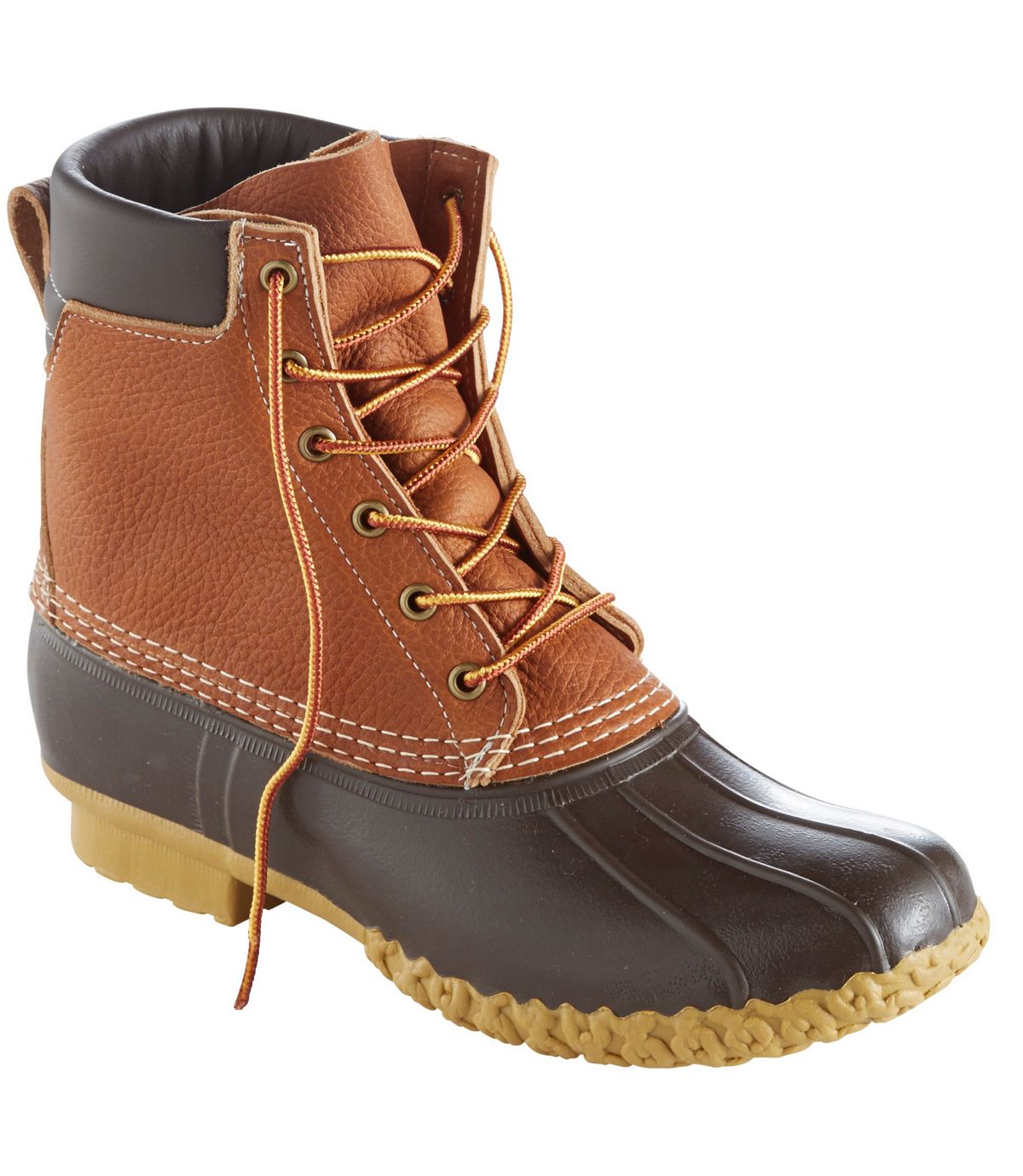 L.L.Bean Tumbled-Leather L.L.Bean Boots, 8" Padded Collar